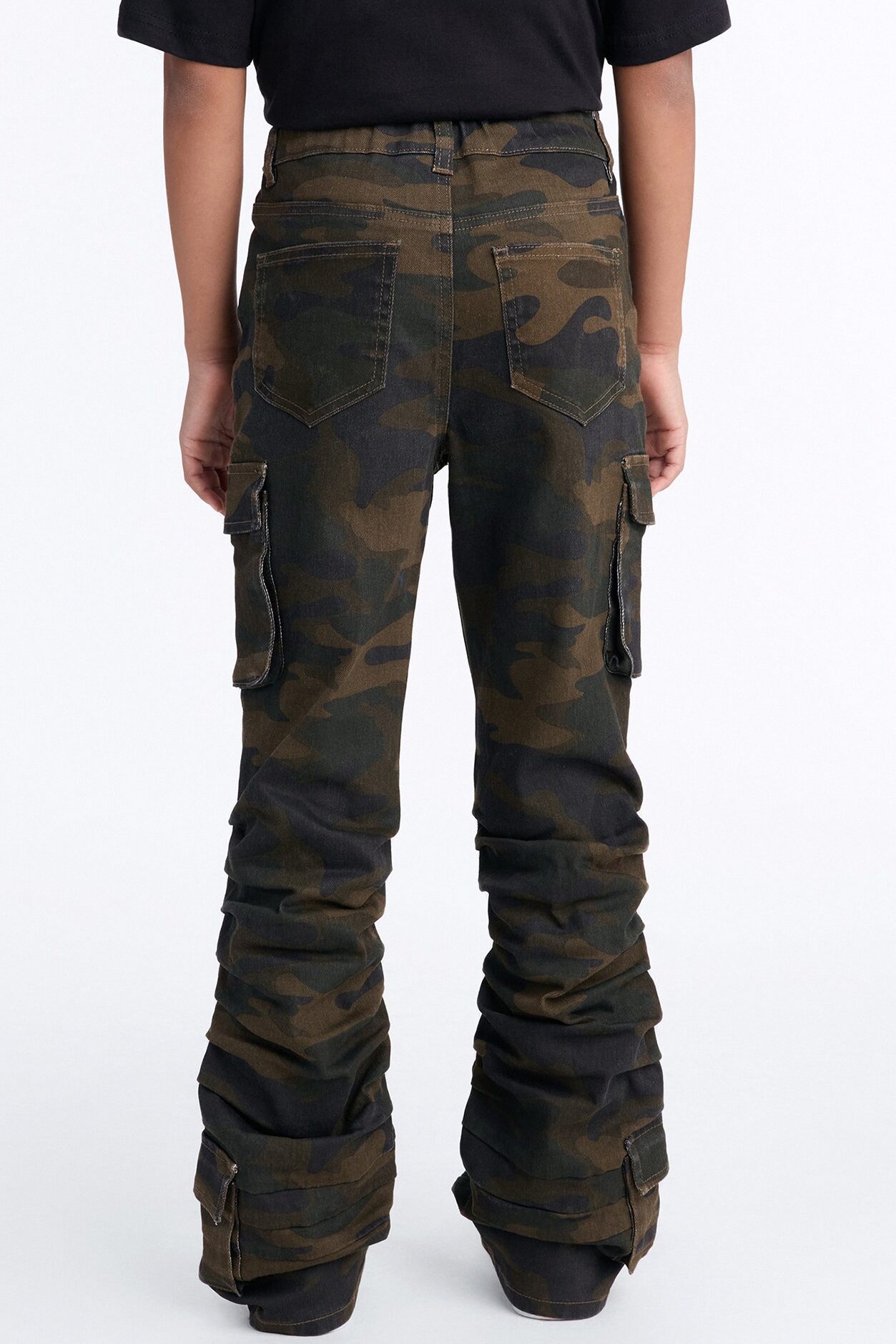 Mini Eliza Camo Flare Cargo Pant - Camouflage
