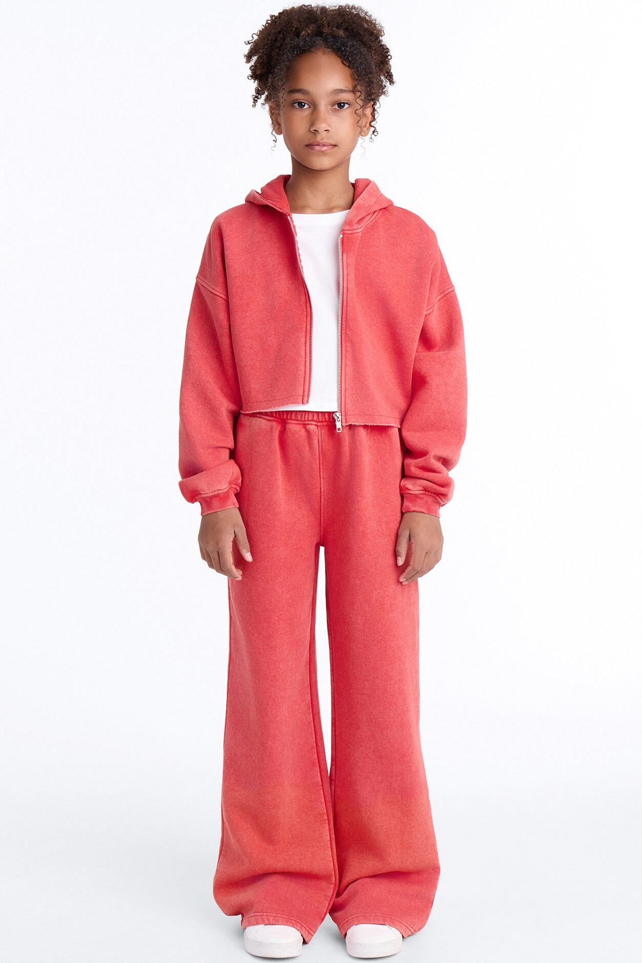 Mini On The Go Fleece Pant Set II - Red