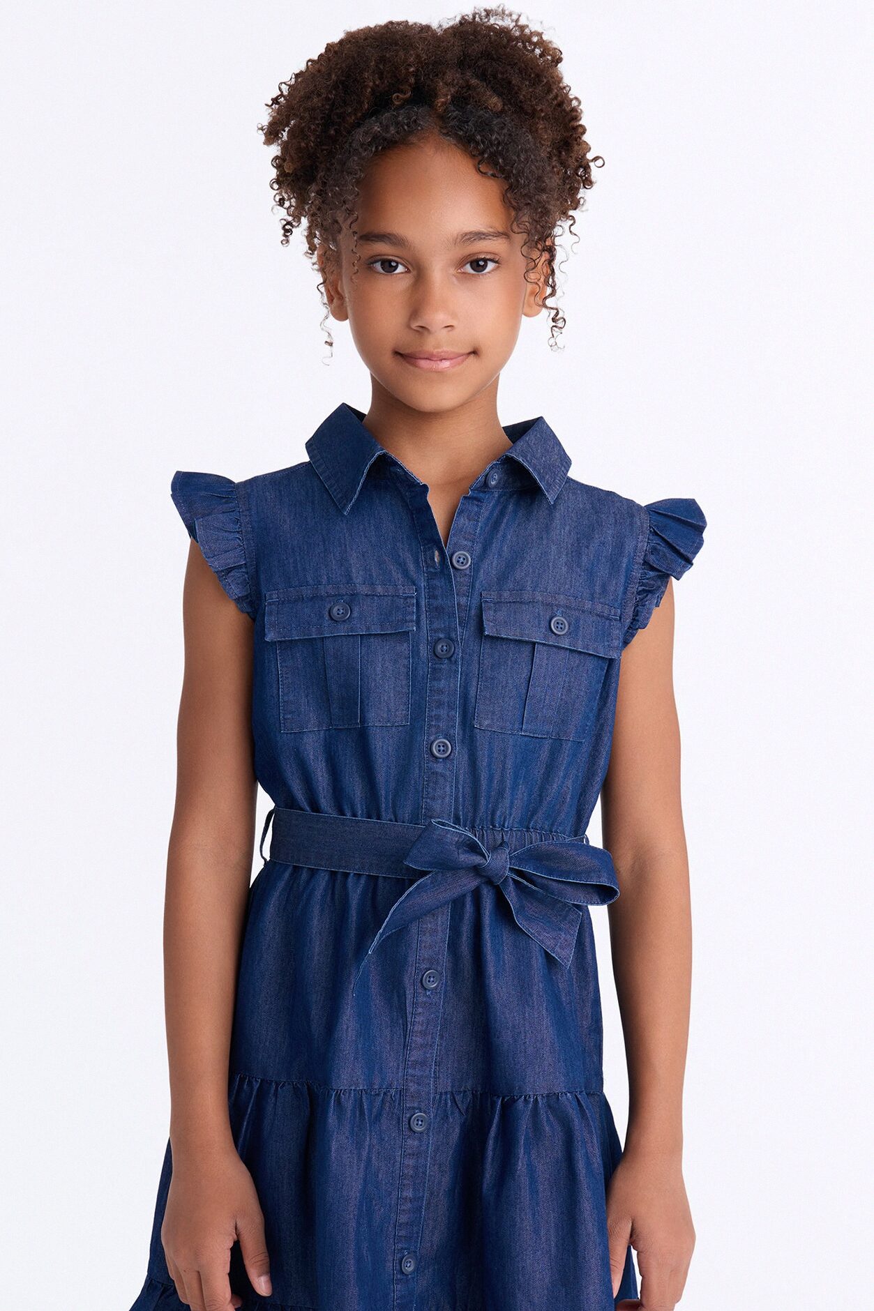 Mini Tell Me About It Denim Dress - Dark Wash