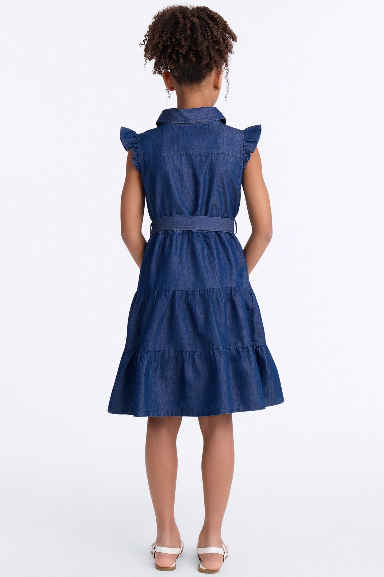 Mini Tell Me About It Denim Dress - Dark Wash