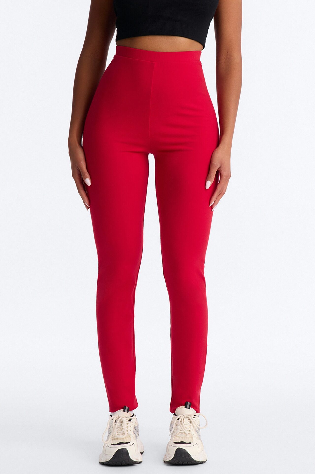 Quinn High Rise Everyday Cotton Legging 29″ - Red