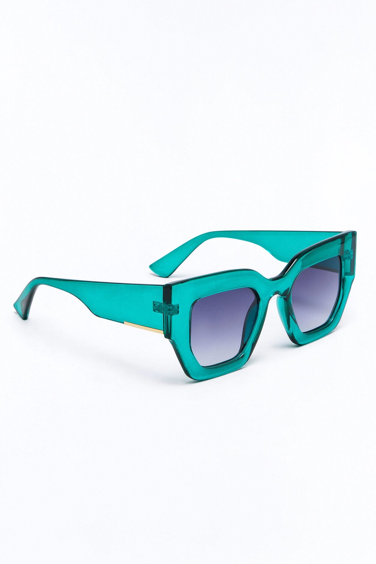 Over It Sunglasses - Teal