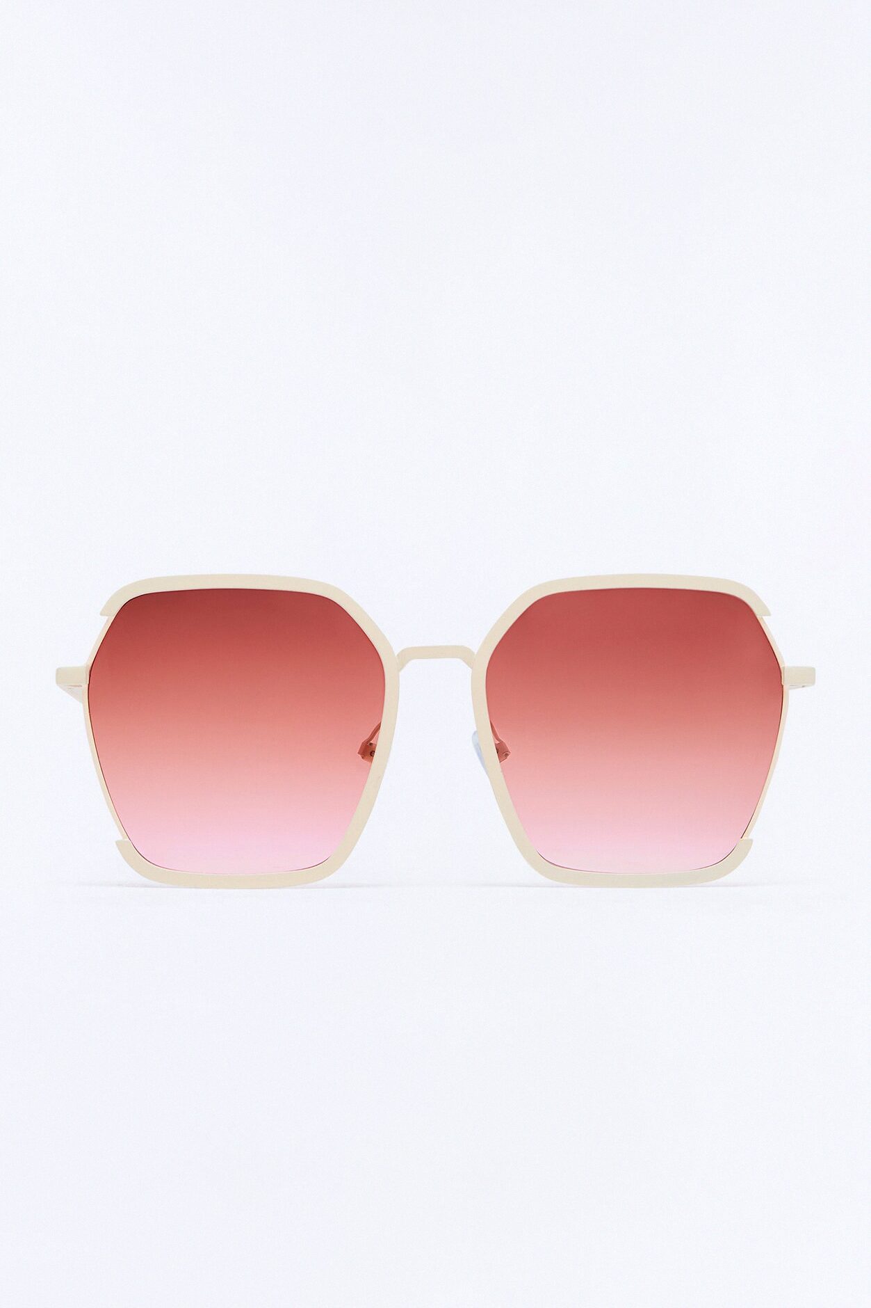 Sunset Fade Sunglasses - White/Pink