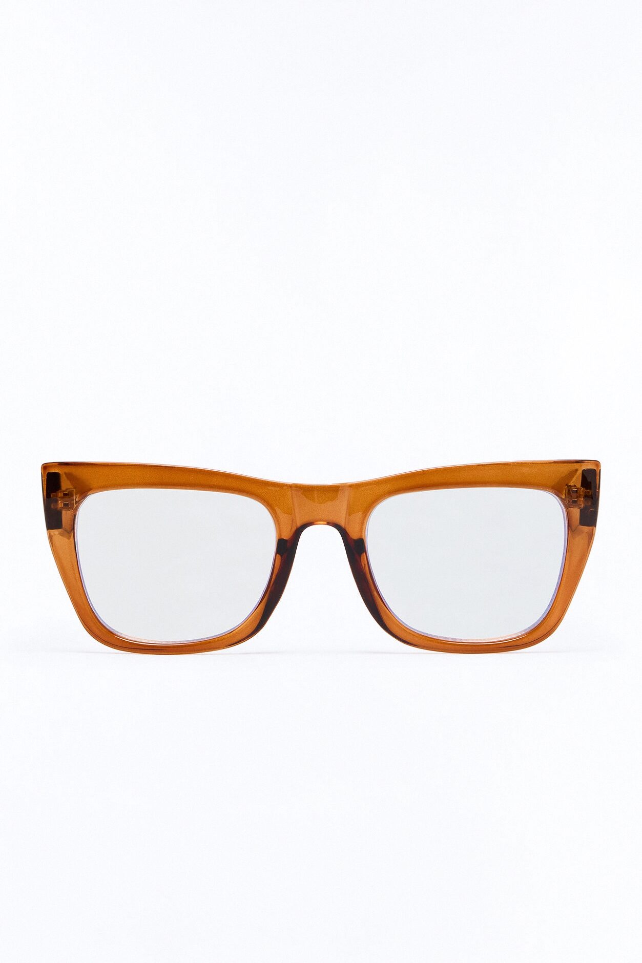 Crystal Clear Persuasion Blue Light Day Glasses - Brown