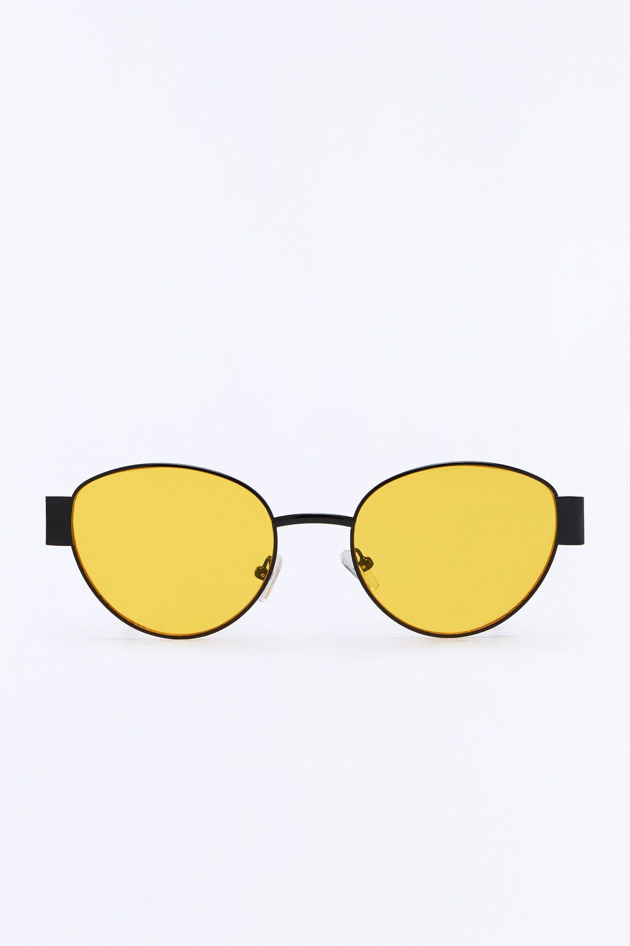 Latte Sipping Sunglasses - Black/Yellow