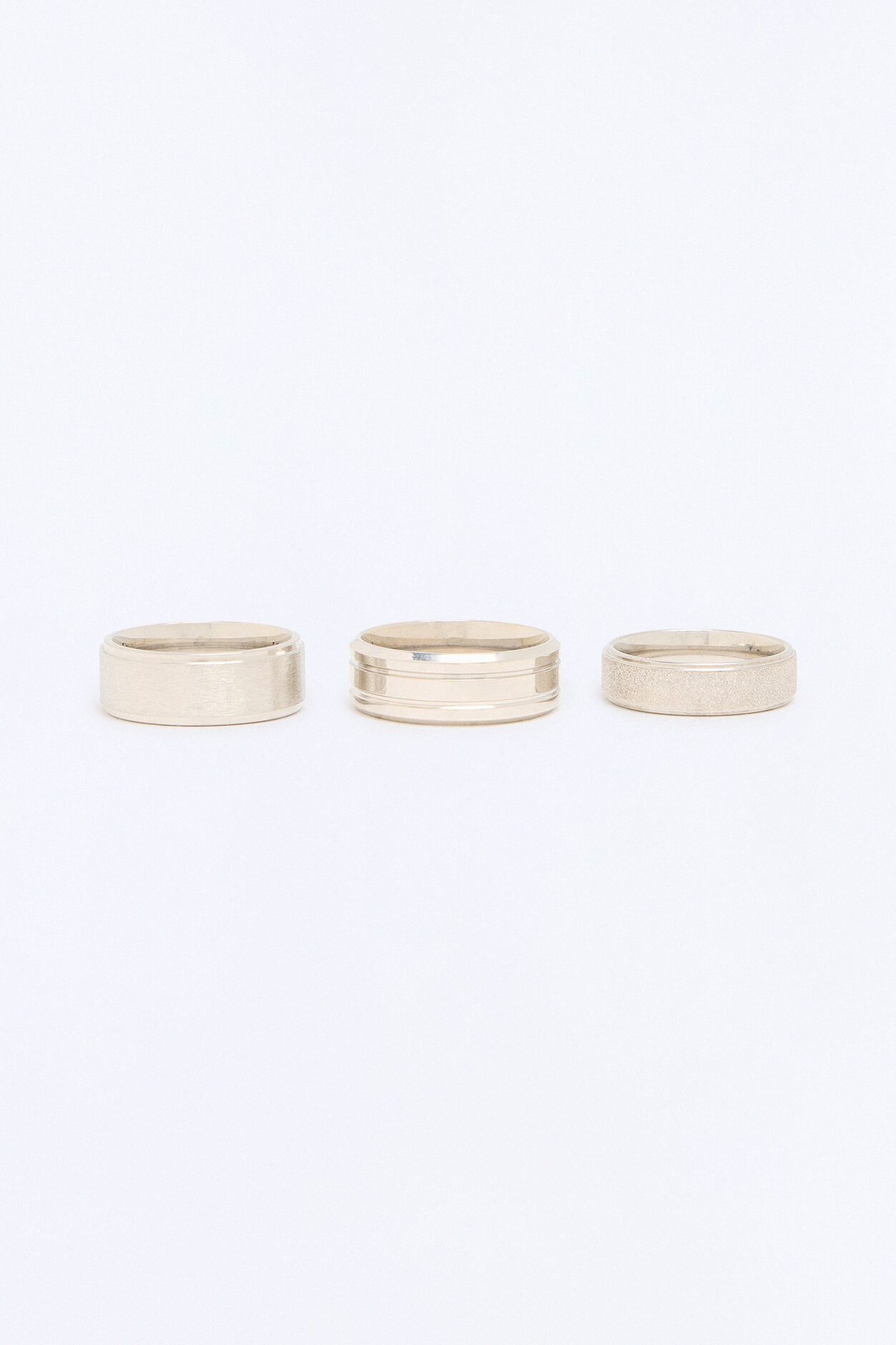Nightfall Eternity Ring Set - Silver