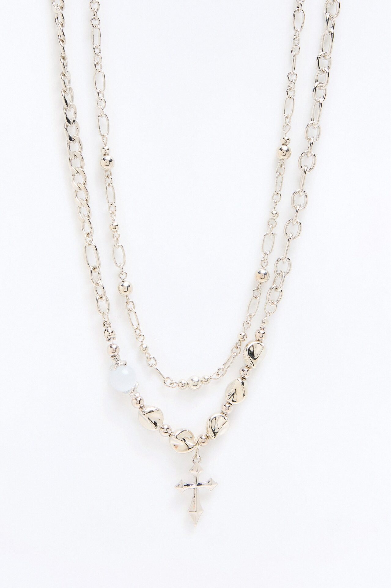 Beginning Faith Necklace Set - Silver