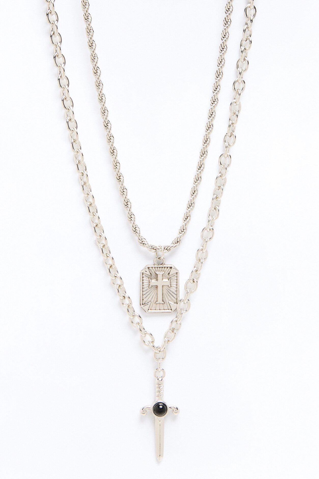 Holy Defense Necklace Set - Silver
