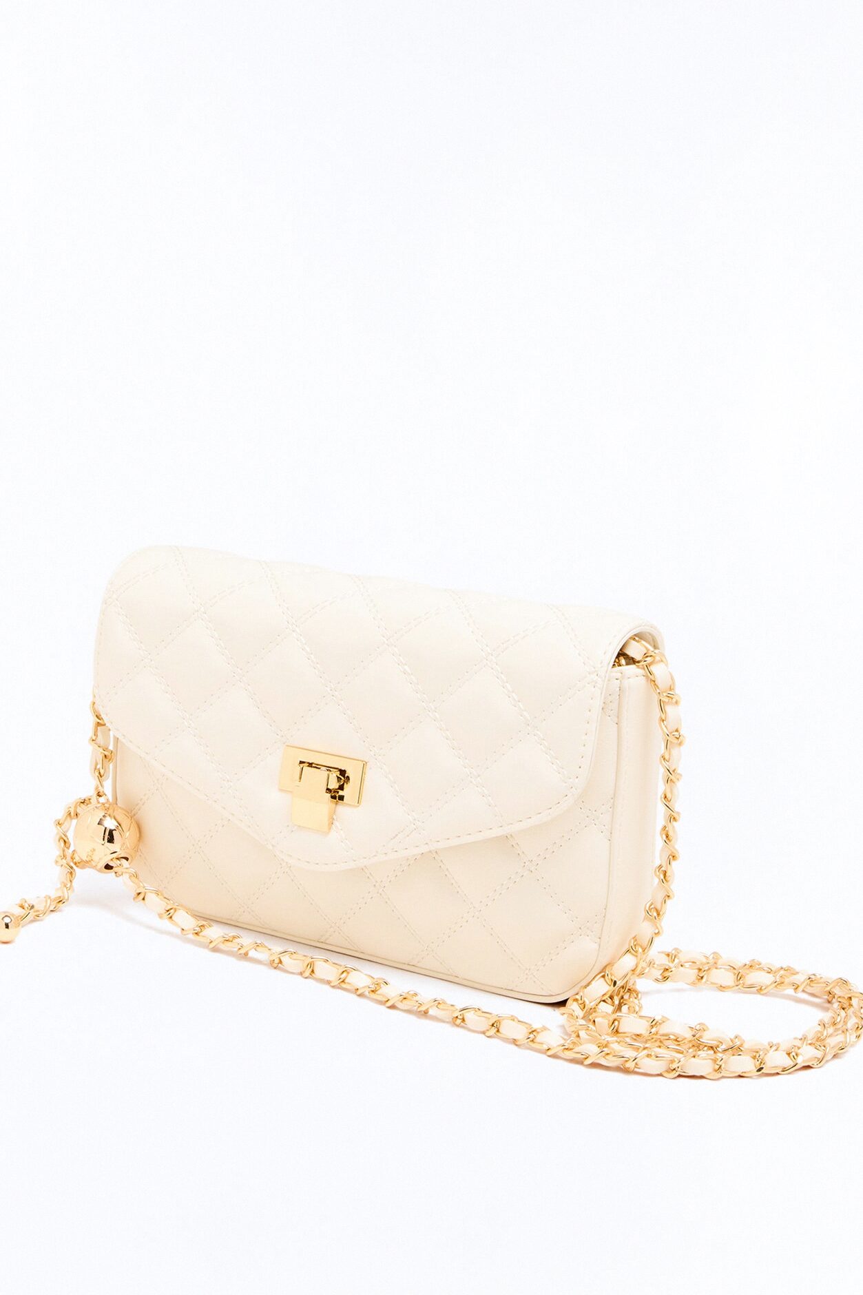 Morning Class Faux Leather Crossbody - Ivory