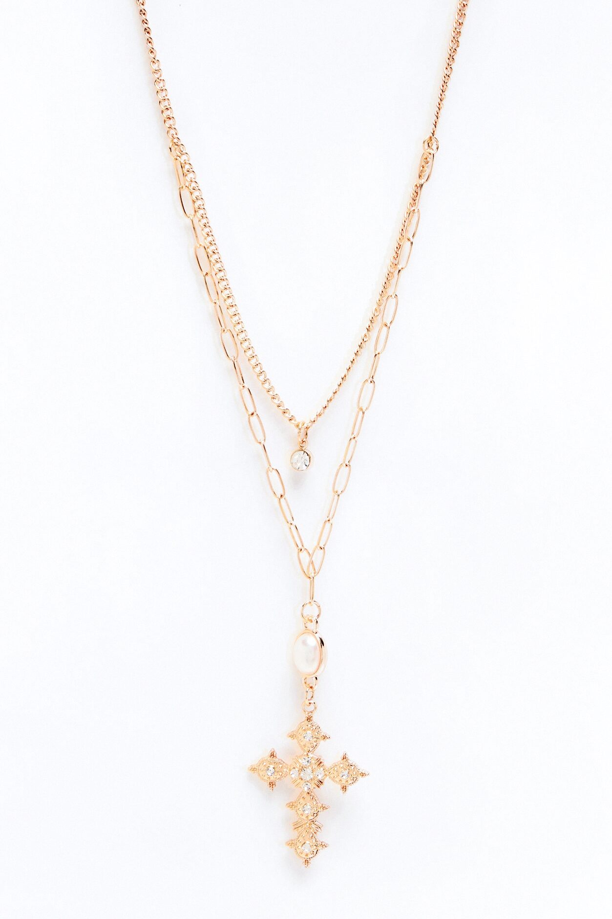 Ivy Pearl Layered Necklace - Gold