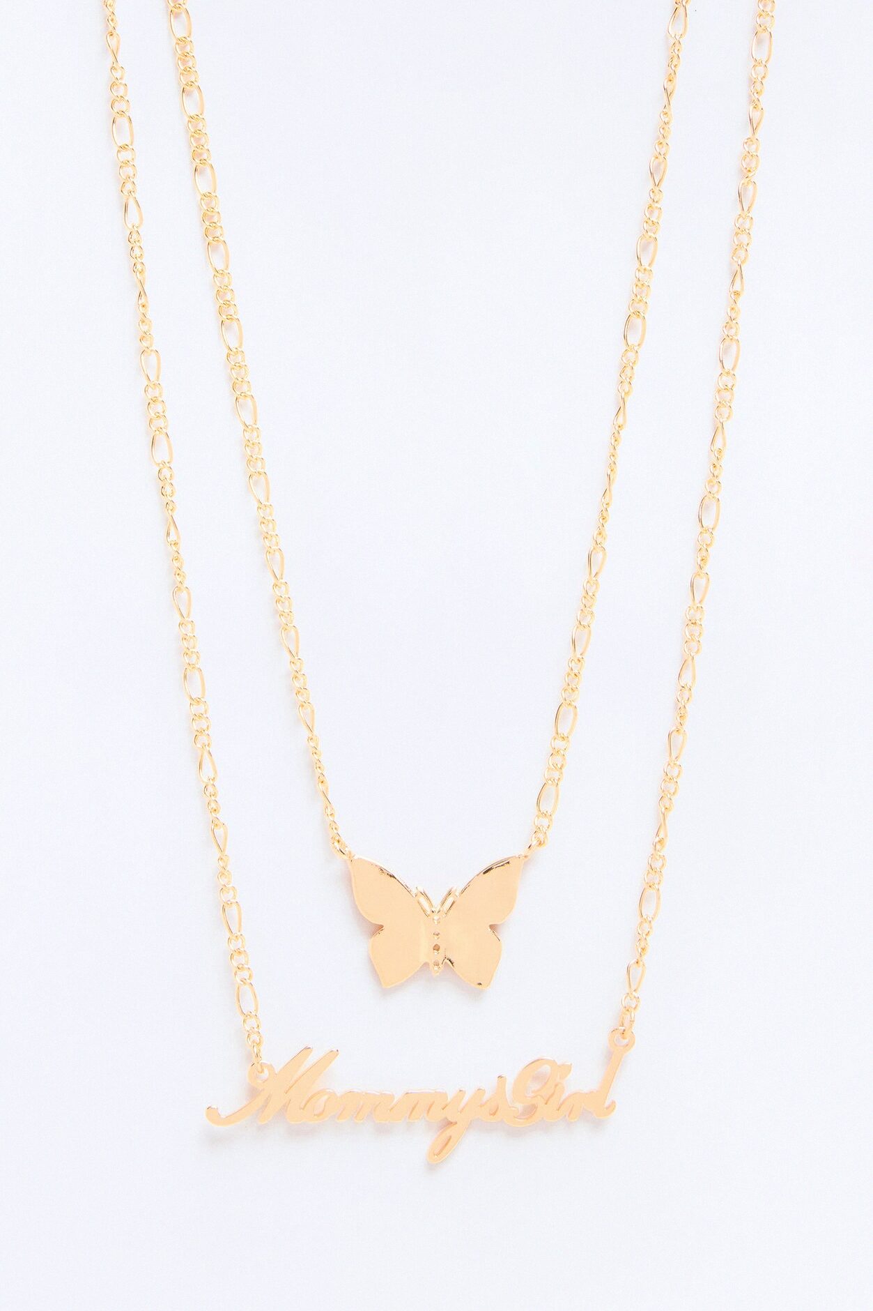 Mini Mommy's Girl 2pc Necklace Set - Gold