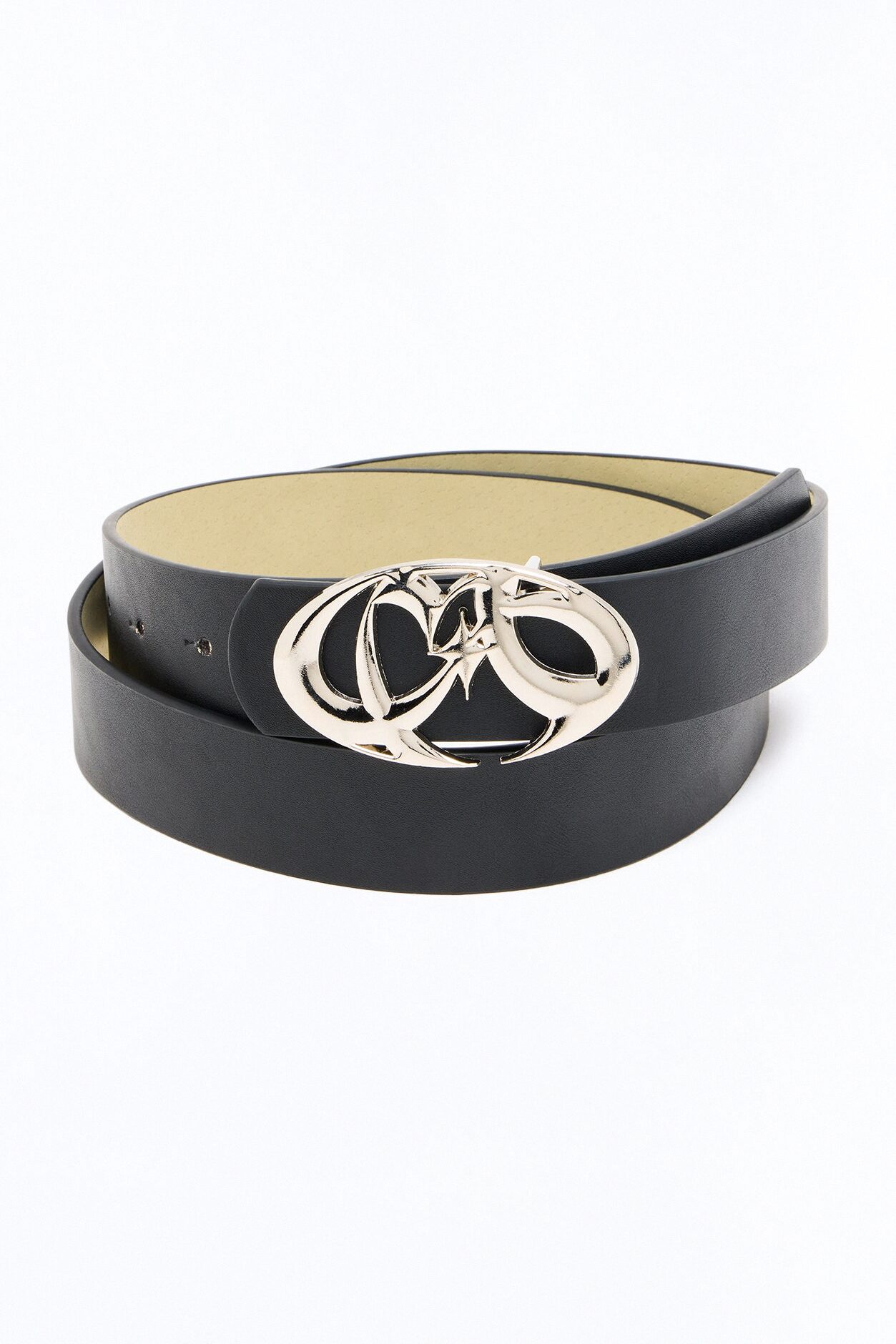 Northern Star Y2K Faux Leather Belt - Black