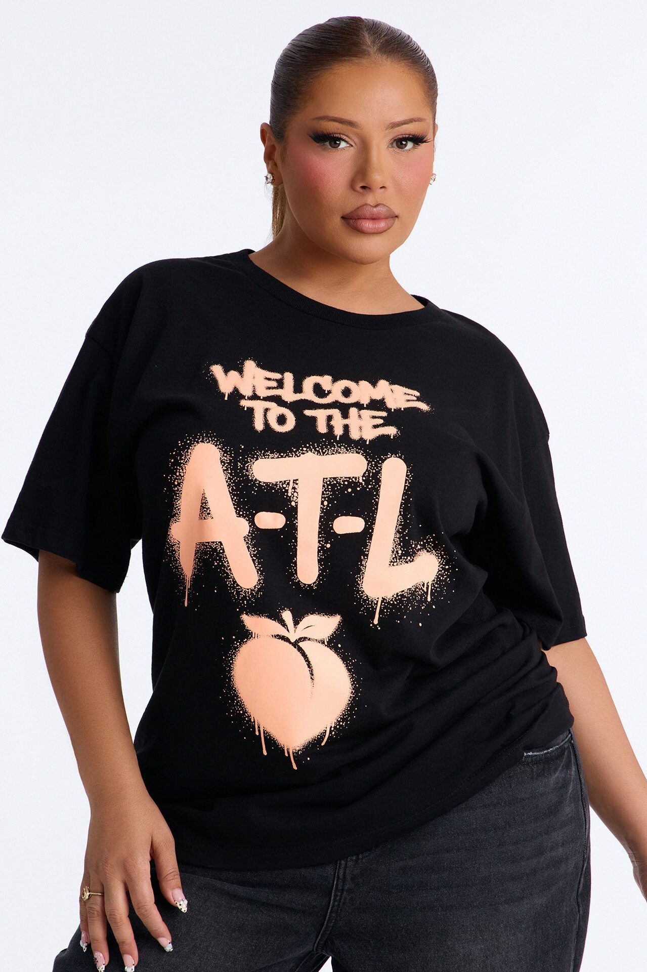 Welcome To The ATL Oversized Tee - Black