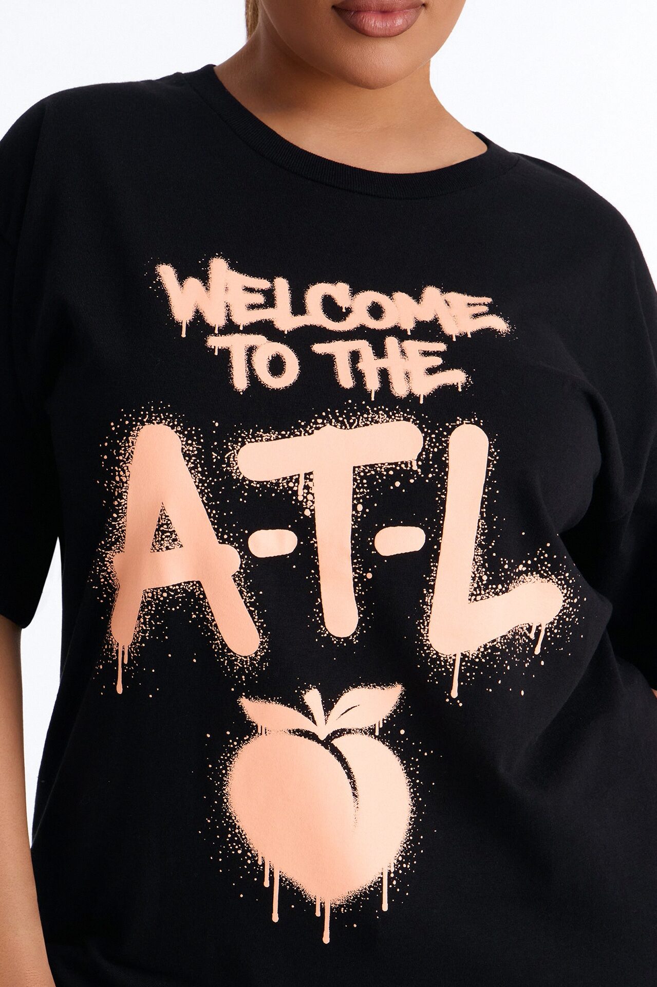 Welcome To The ATL Oversized Tee - Black