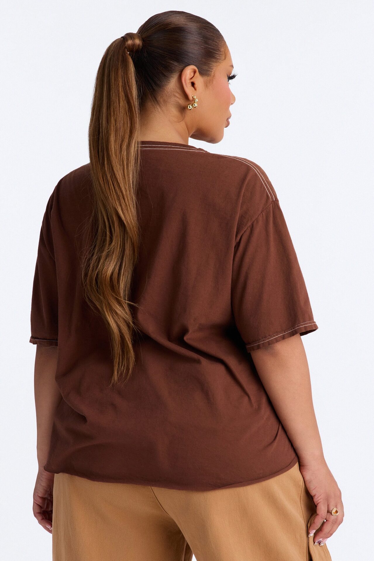 They Not Like Us Oversized Tee - Brown