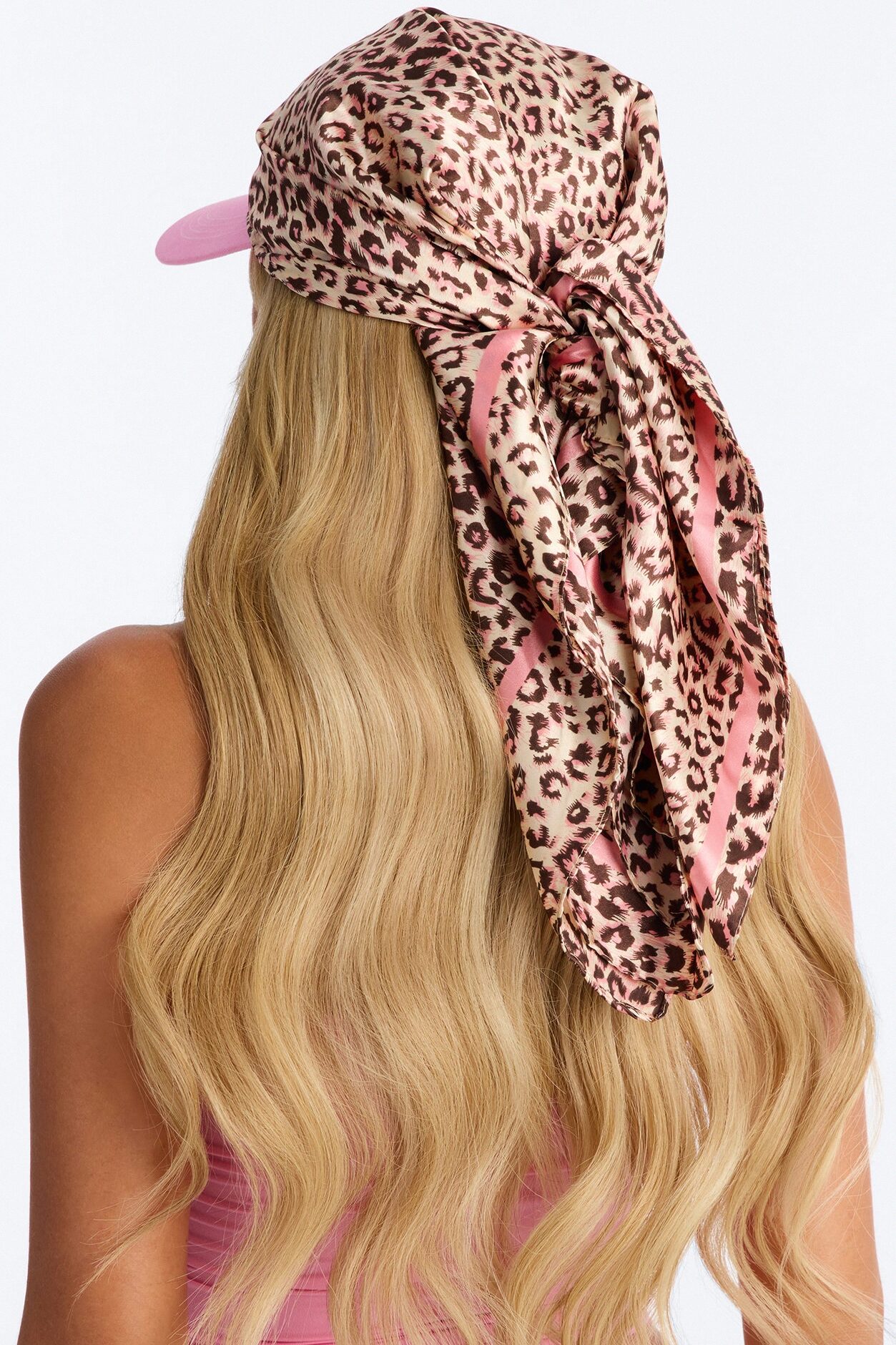 Love Of The Wild Visor And Head Wrap - Pink/combo