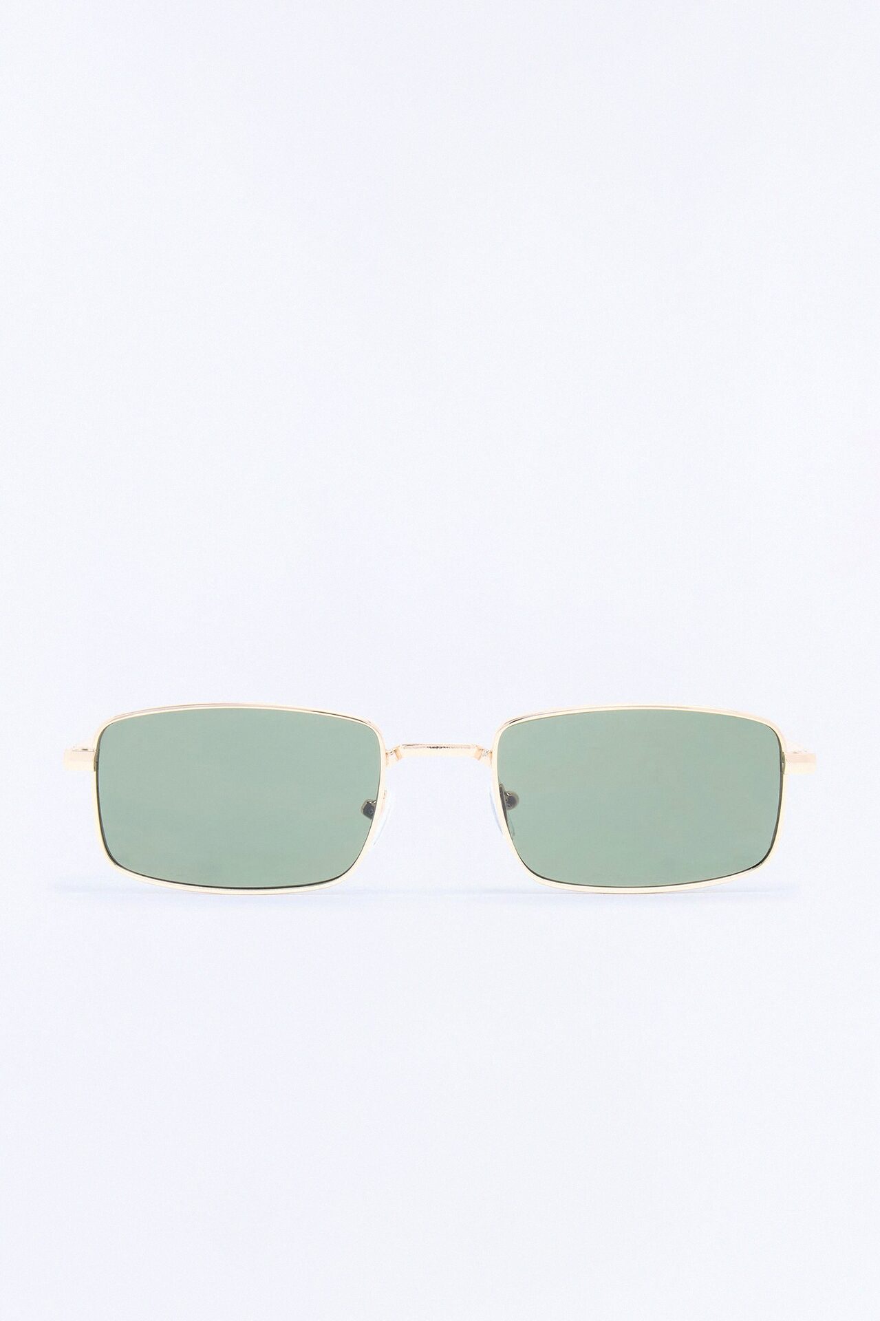 Why You Mad Square Metal Sunglasses - Gold