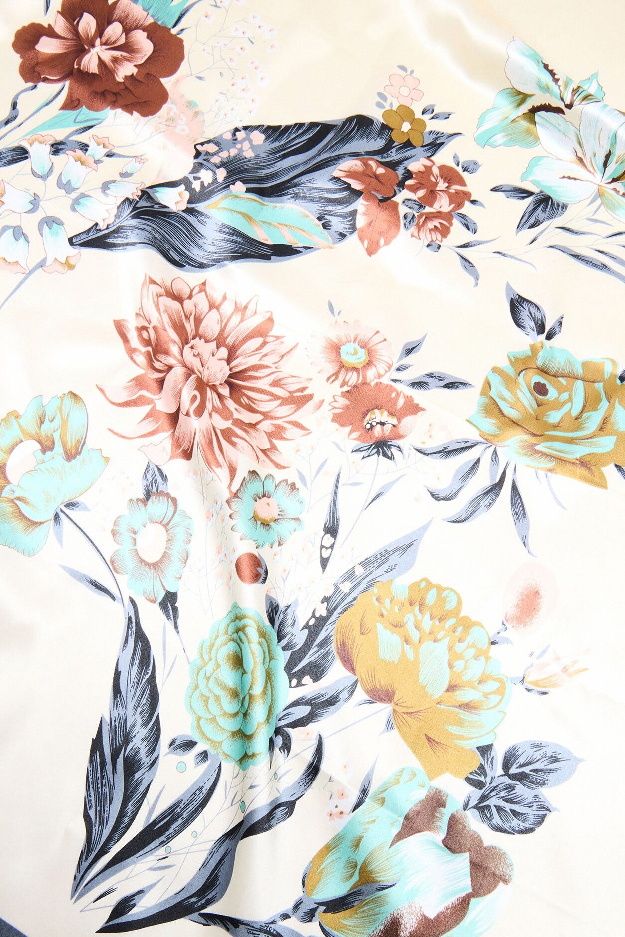 Gardens Of Eden Head Scarf - Blue/combo