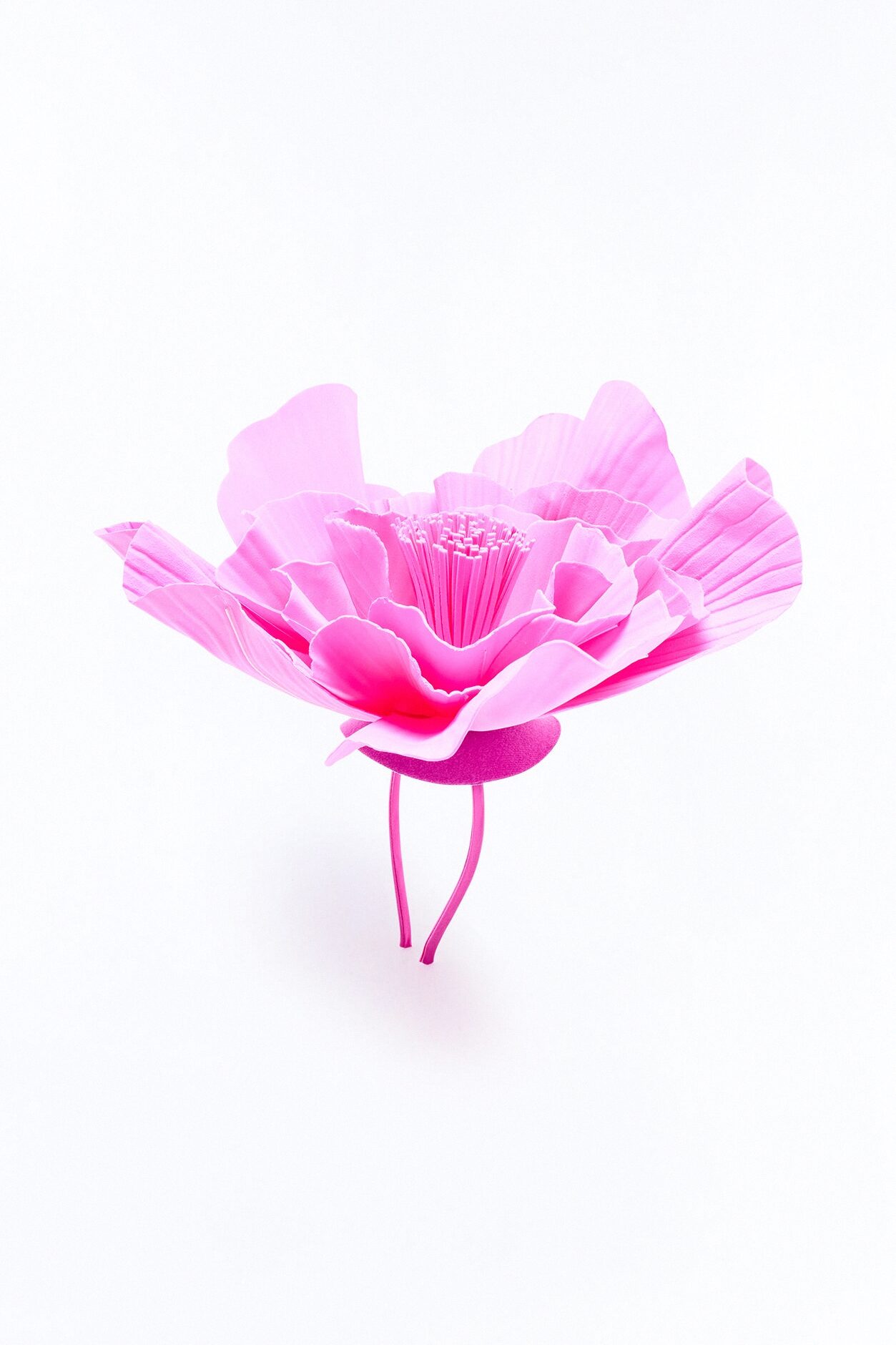 A Rare Flower Fascinator - Fuchsia