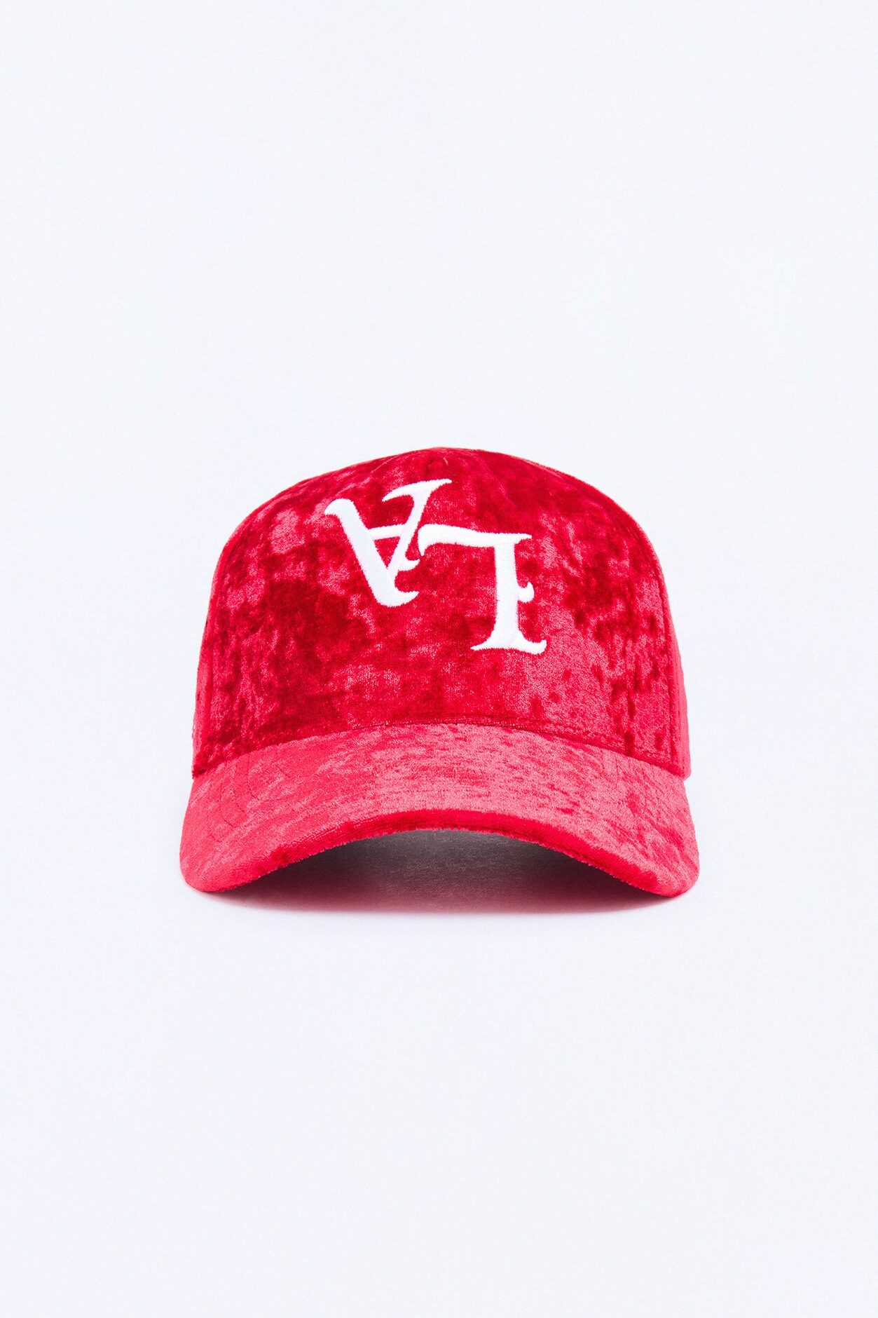 City Of LA Velvet Structured Snapback Hat - Burgundy