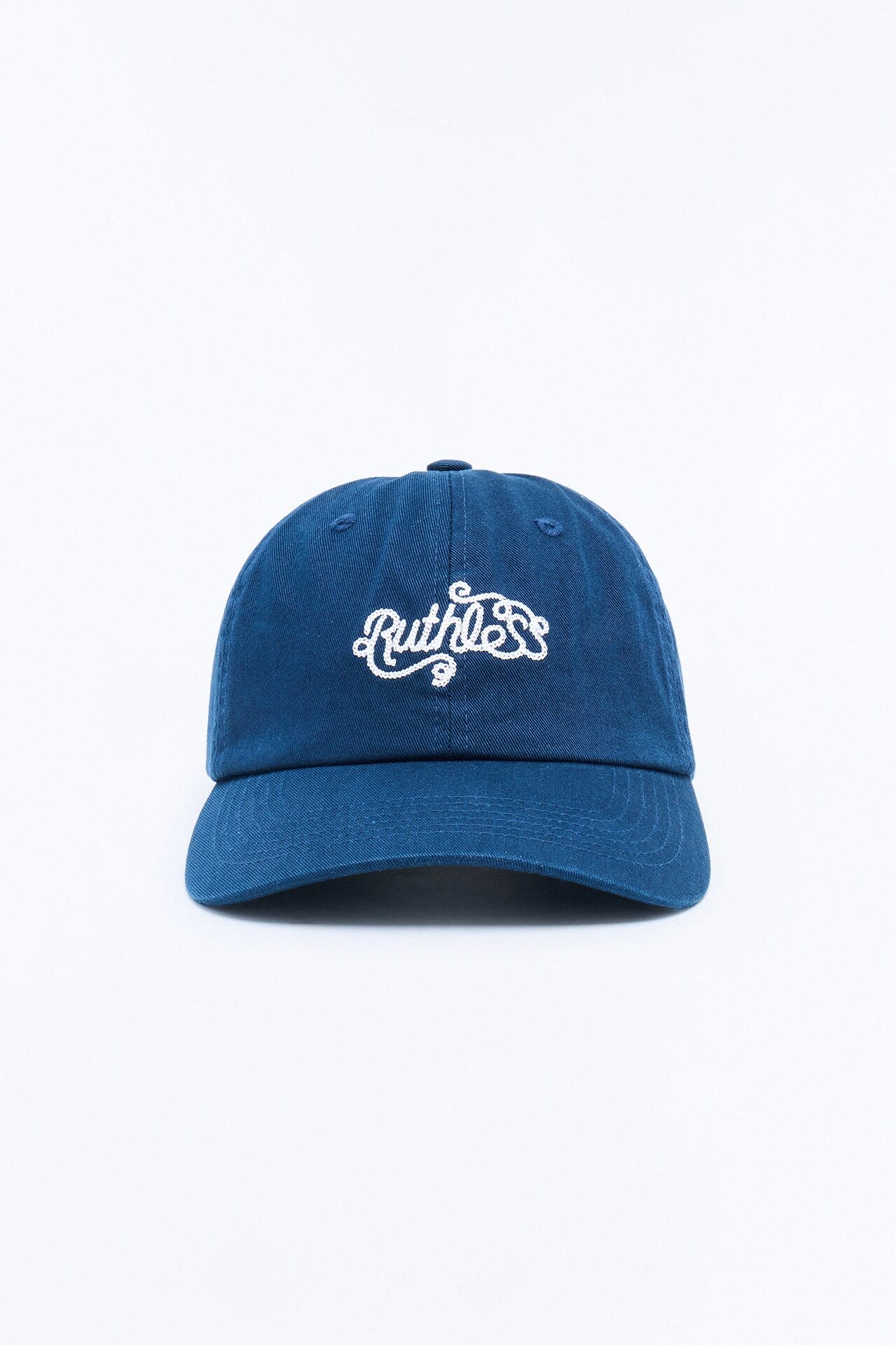 Ruthless Chainstitch Embroidered Snapback Hat - Navy
