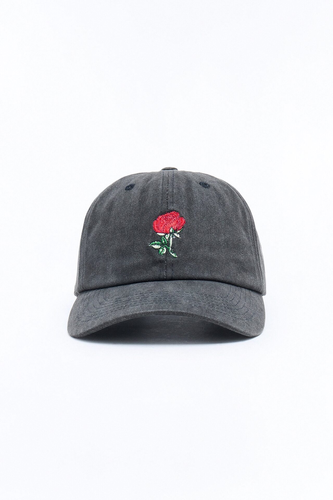 Dangerous Rose Washed Snapback Hat - Black