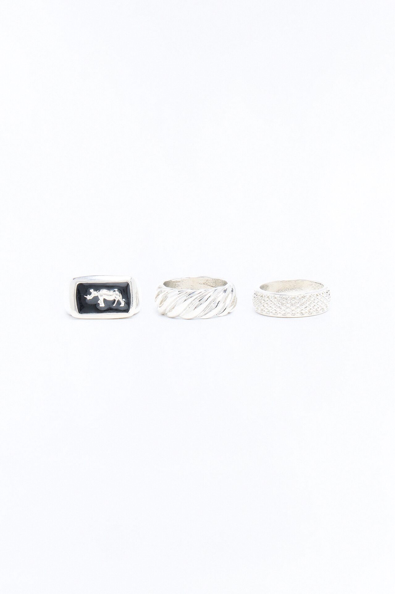 Beastly Ring Set - Silver