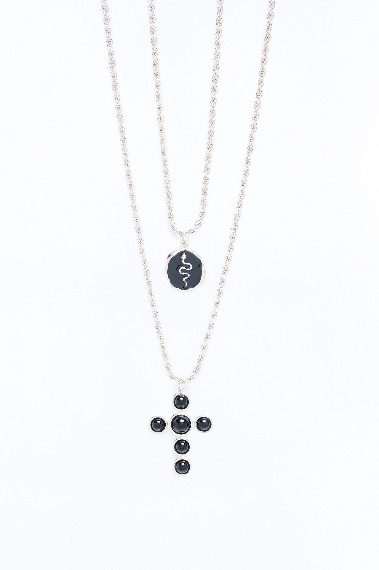 Never Alone Necklace Set - Silver