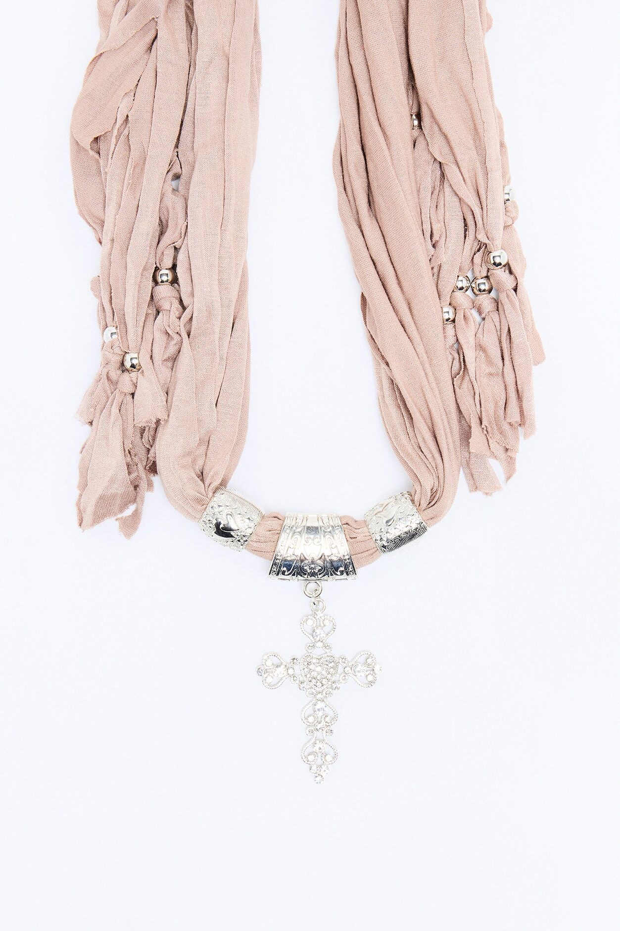 Sahara Scarf Necklace - Brown/combo