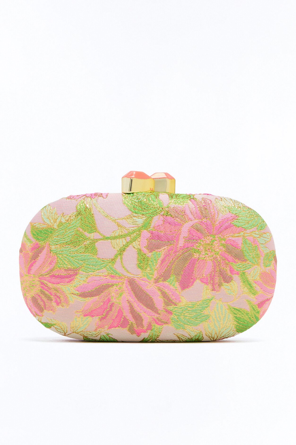 Flowers In The Morning Clutch - Pink