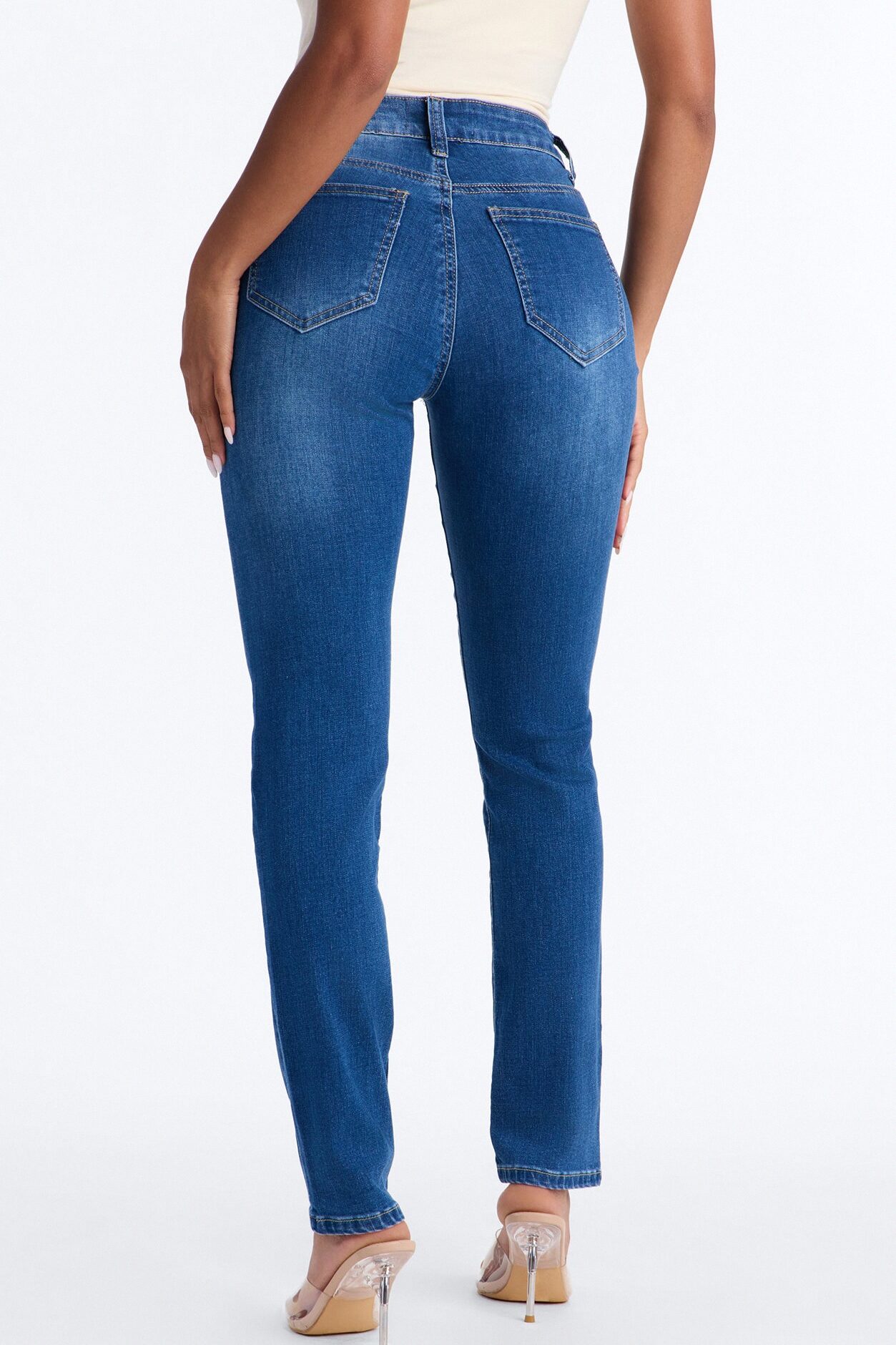 Never Settle High Rise Everyday Stretch Skinny Jeans - Medium Wash