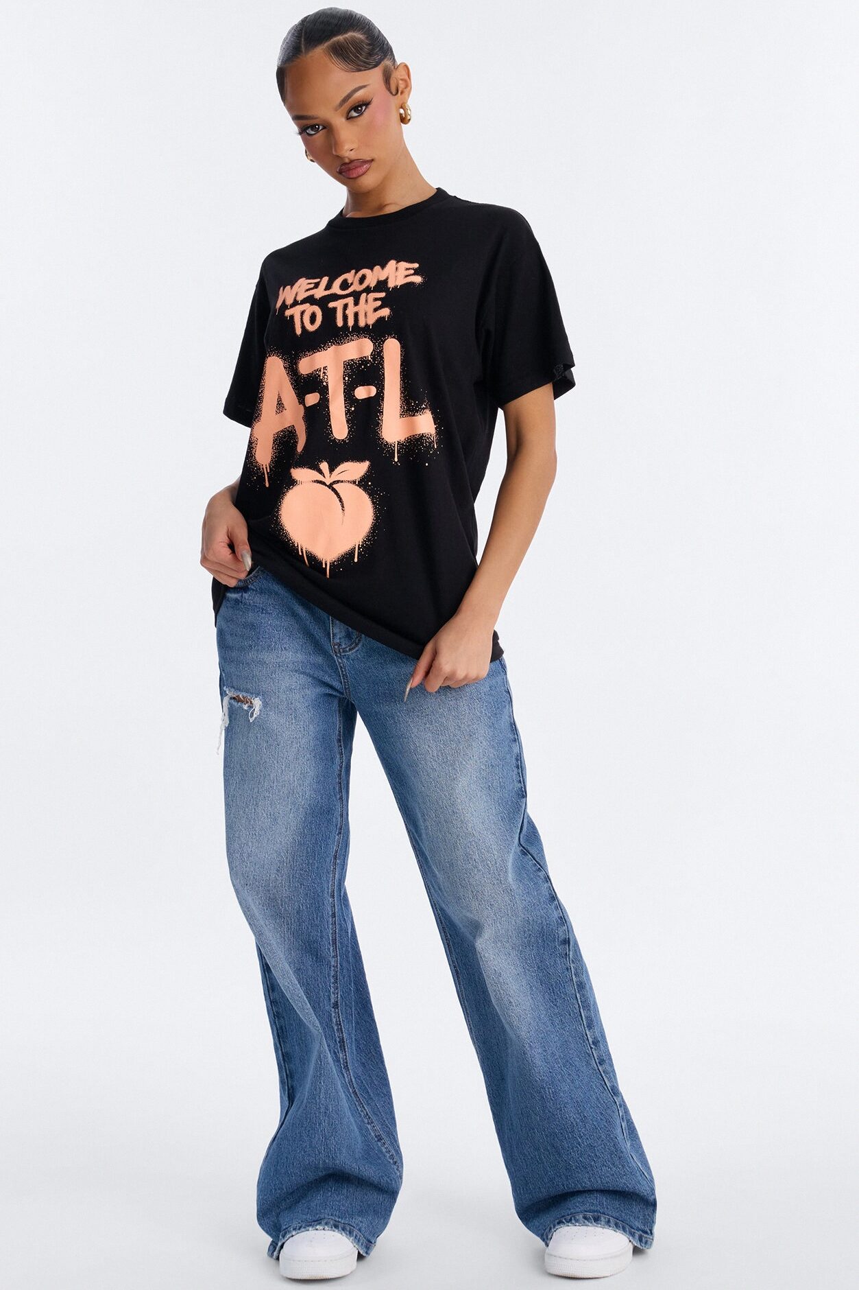 Welcome To The ATL Oversized Tee - Black