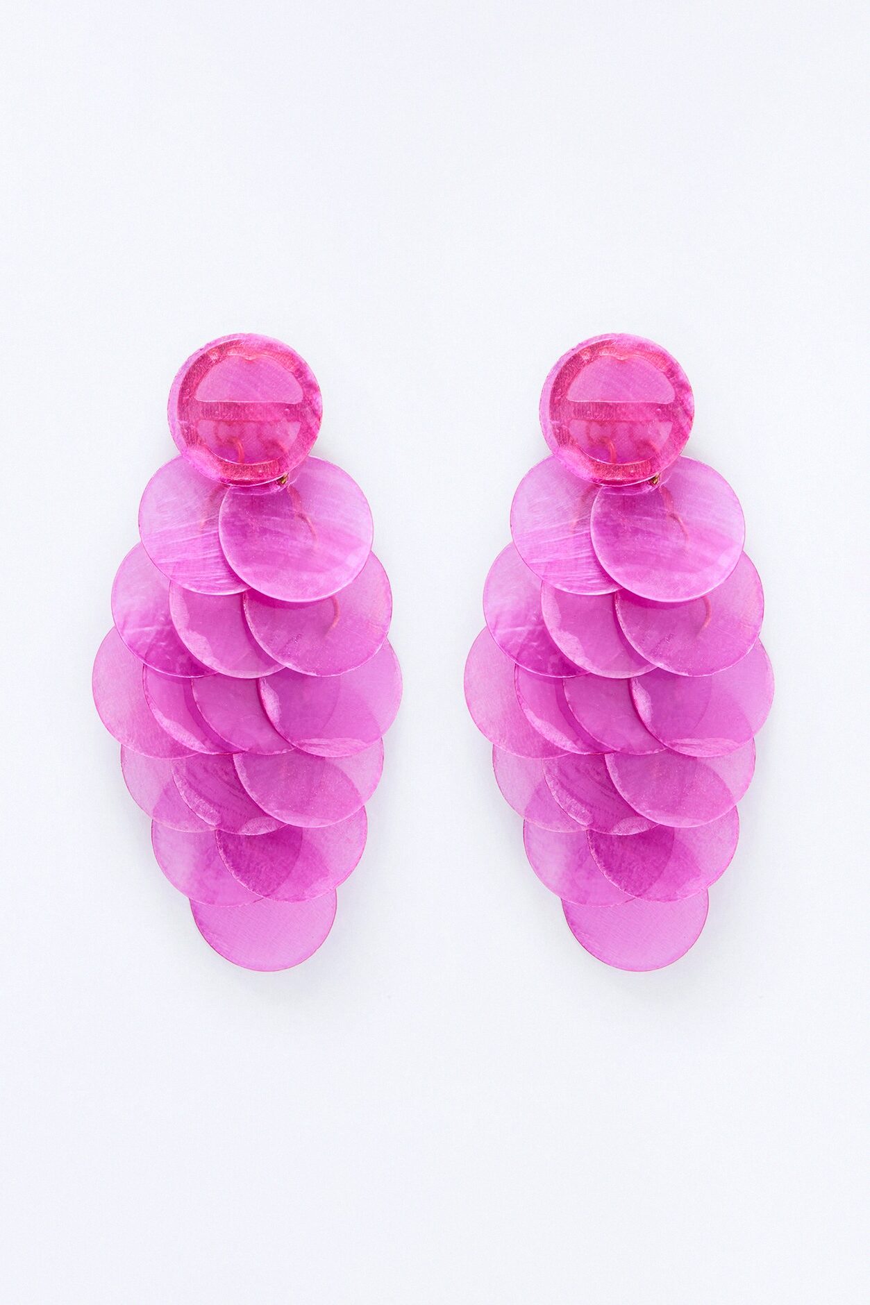 Seaside Dinner Earrings - Pink