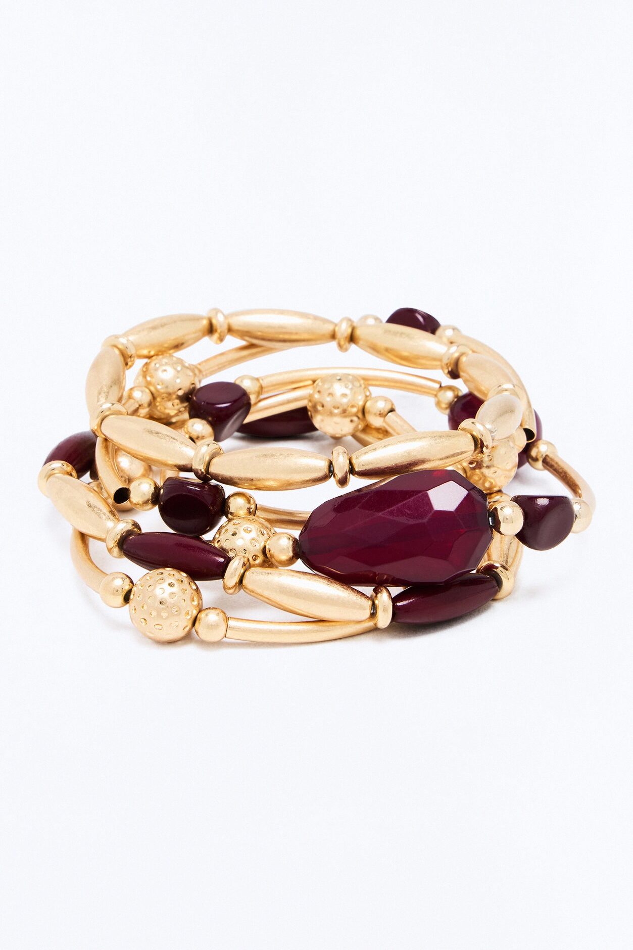 Layla 5 Piece Bracelet Set - Gold/combo