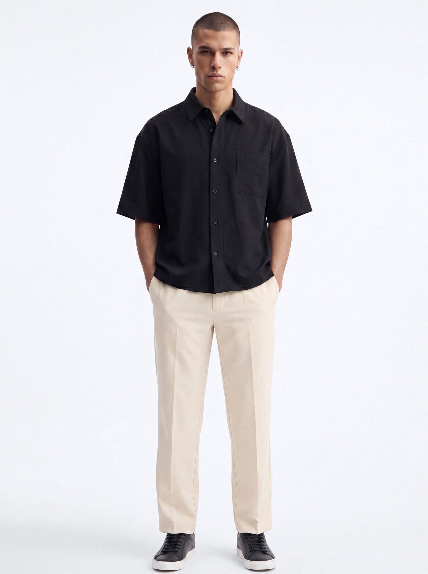 Modern Essential Slim Trouser - Beige
