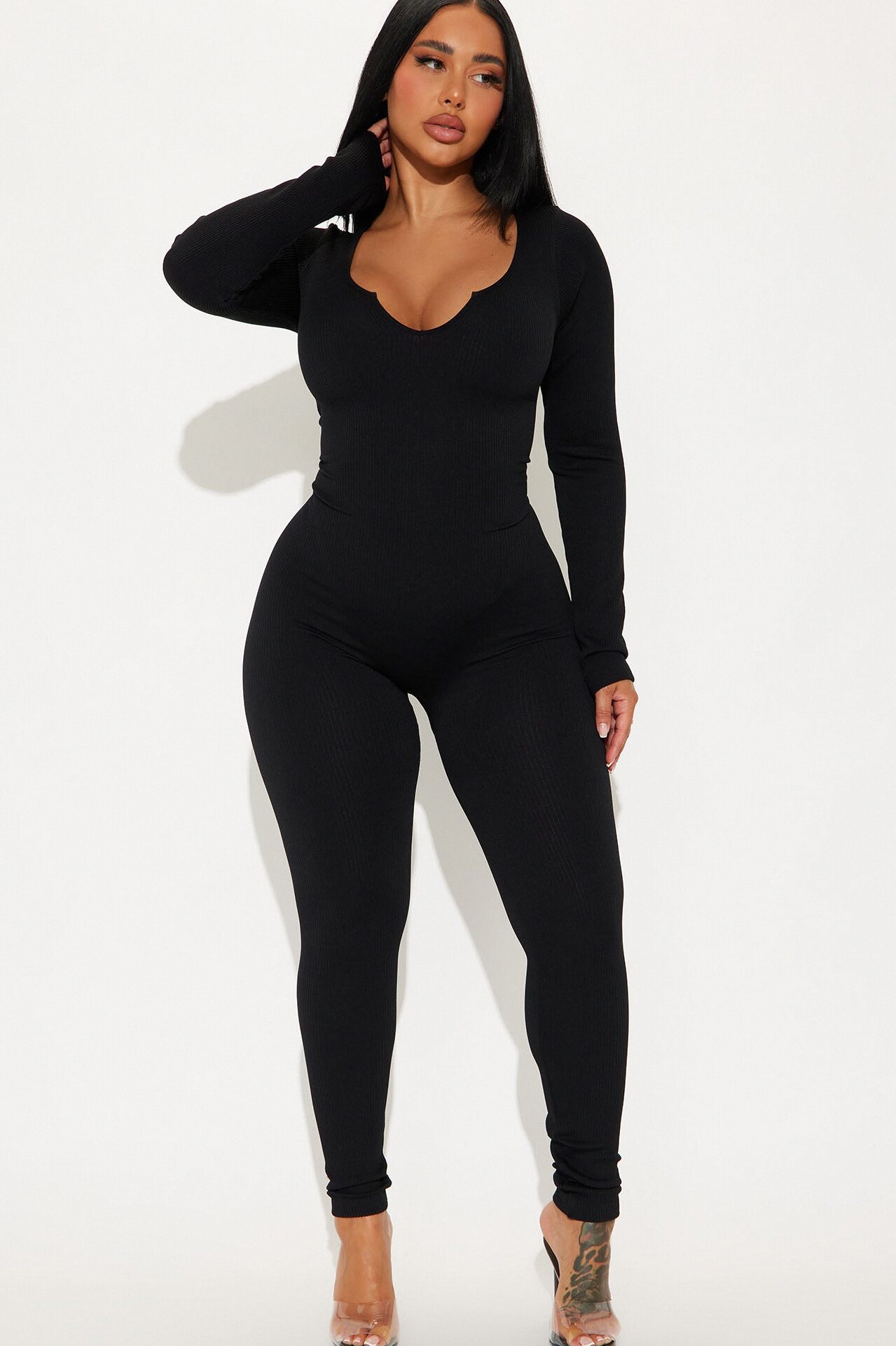 Giada Seamless Jumpsuit - Black