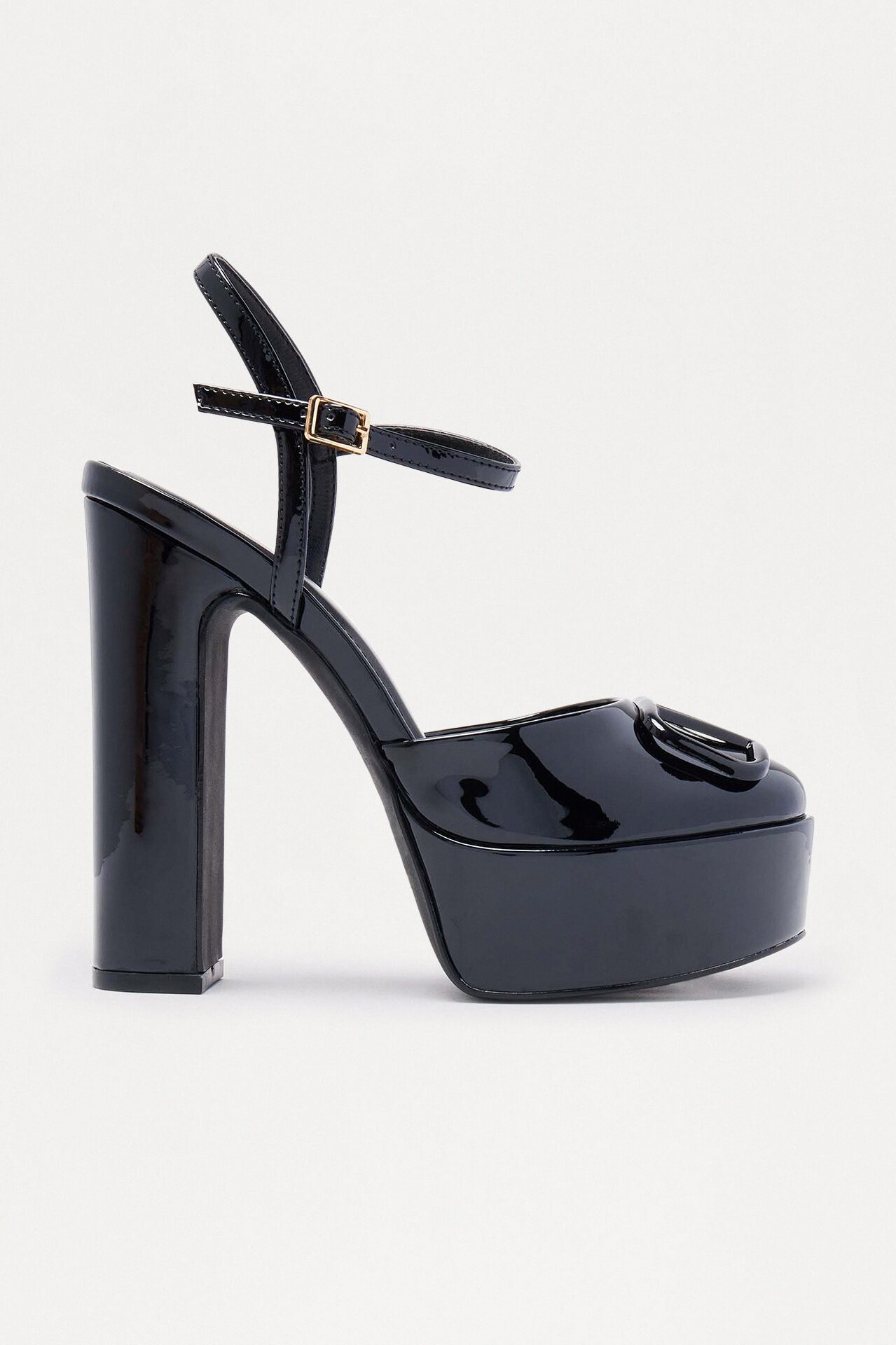Bayley Hardware Platform Pumps - Black