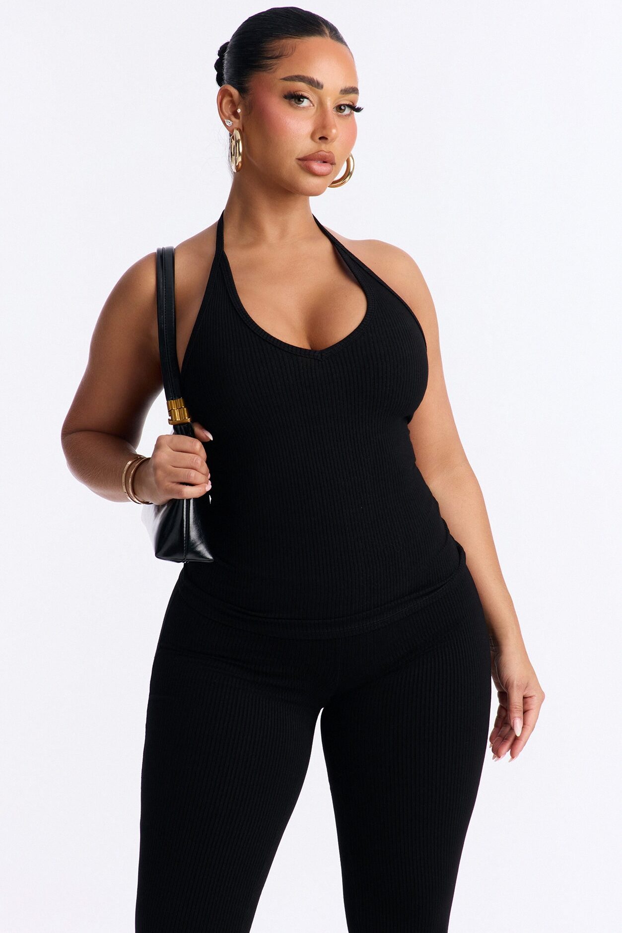 Gaia Snatched Tank Top - Black