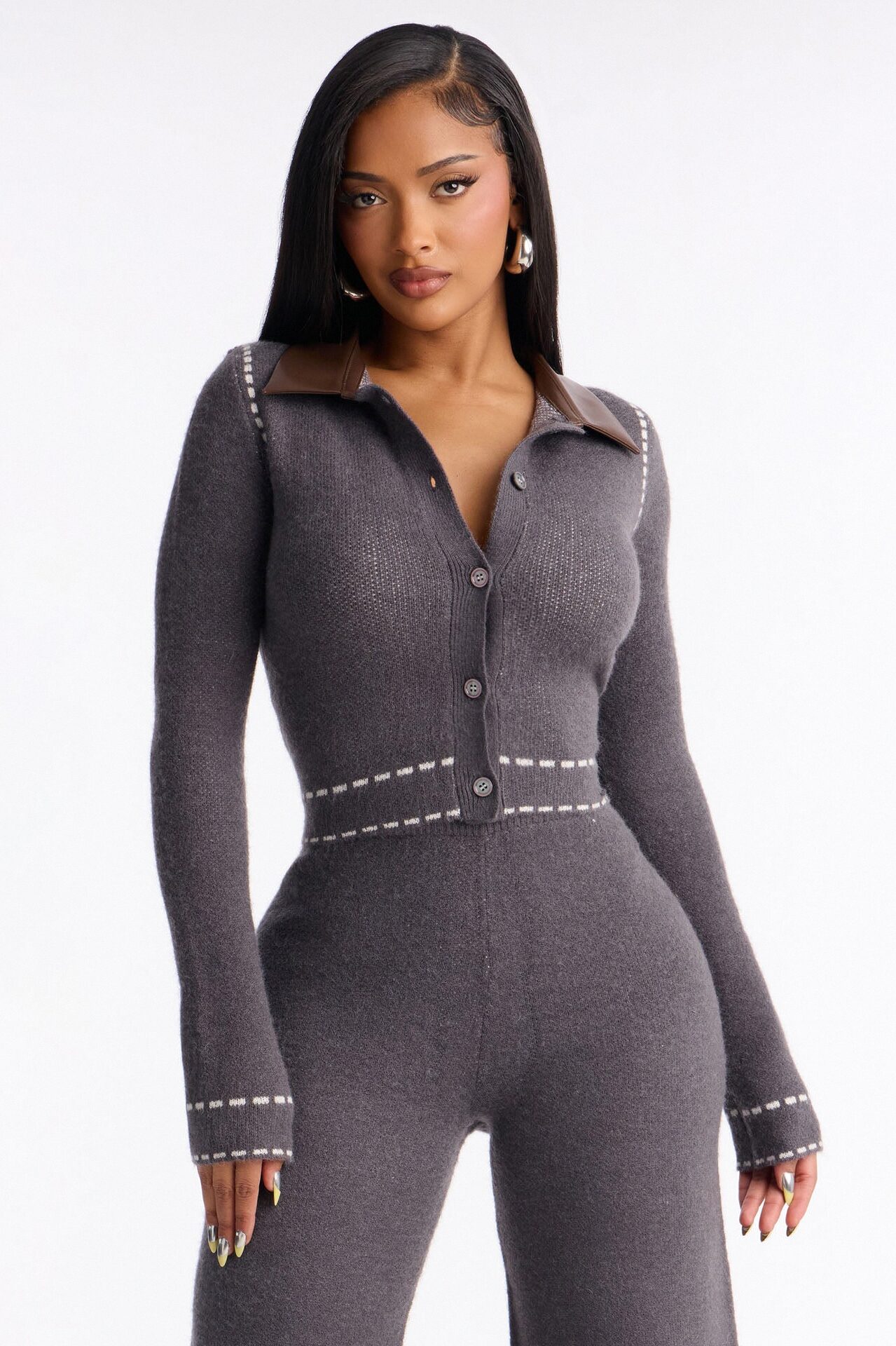 Cierra Sweater Pant Set - Grey