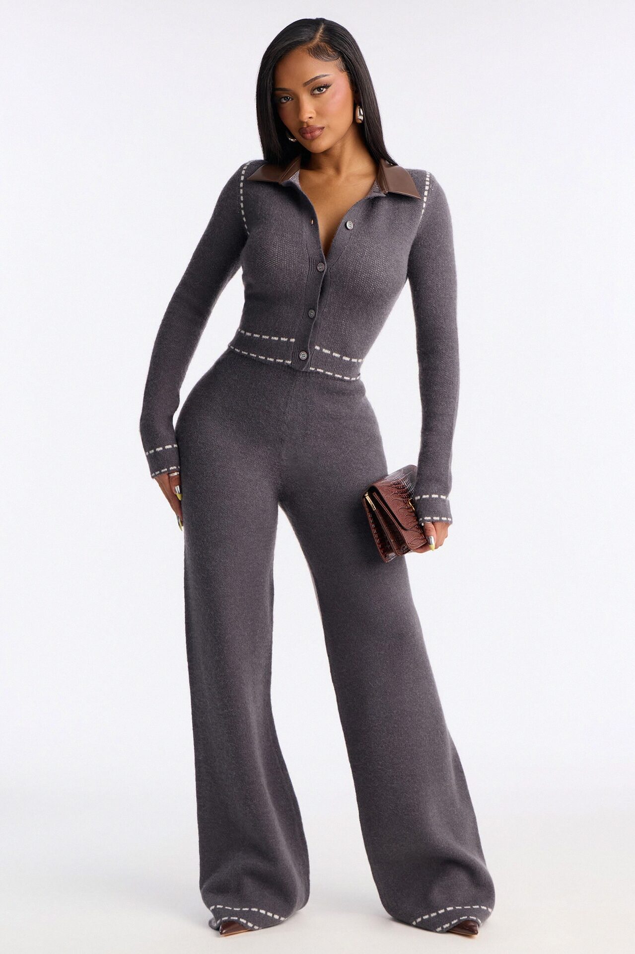 Cierra Sweater Pant Set - Grey