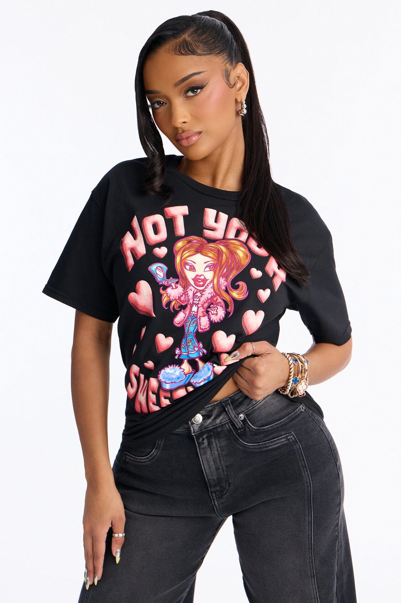 Bratz Not Your Sweetheart Tee - Black