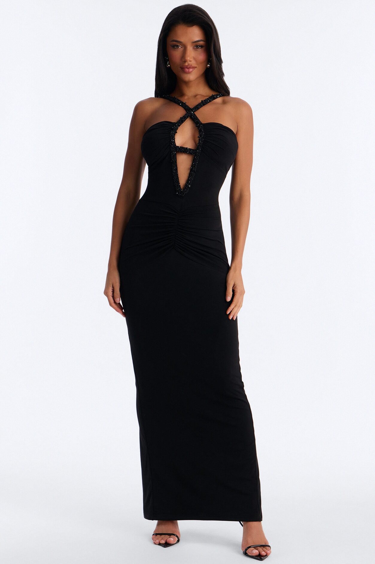 Alyna Maxi Dress - Black