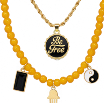 Zen Rebel Necklace Set - Gold