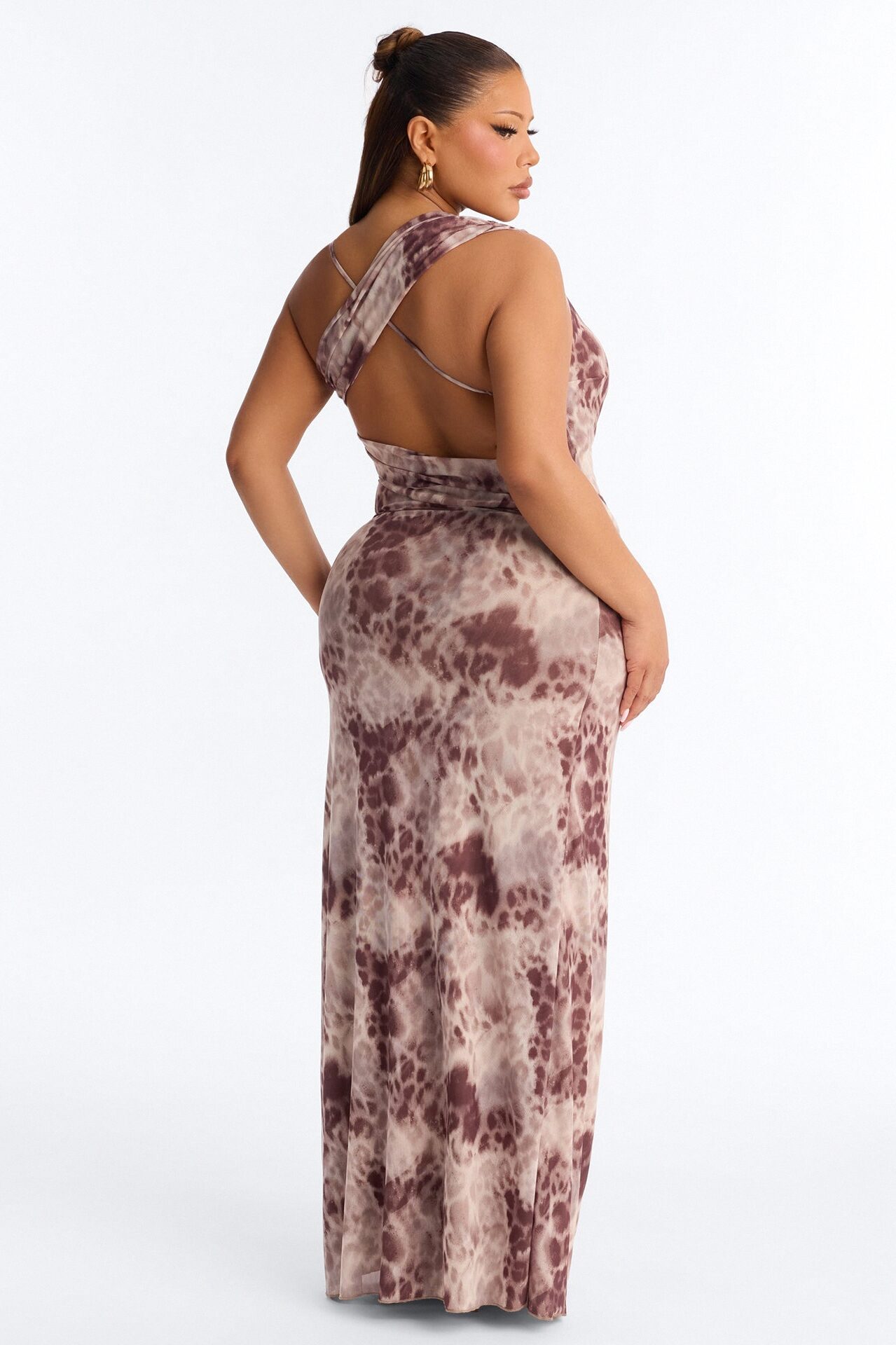Wild Side Leopard Mesh Maxi Dress - Leopard