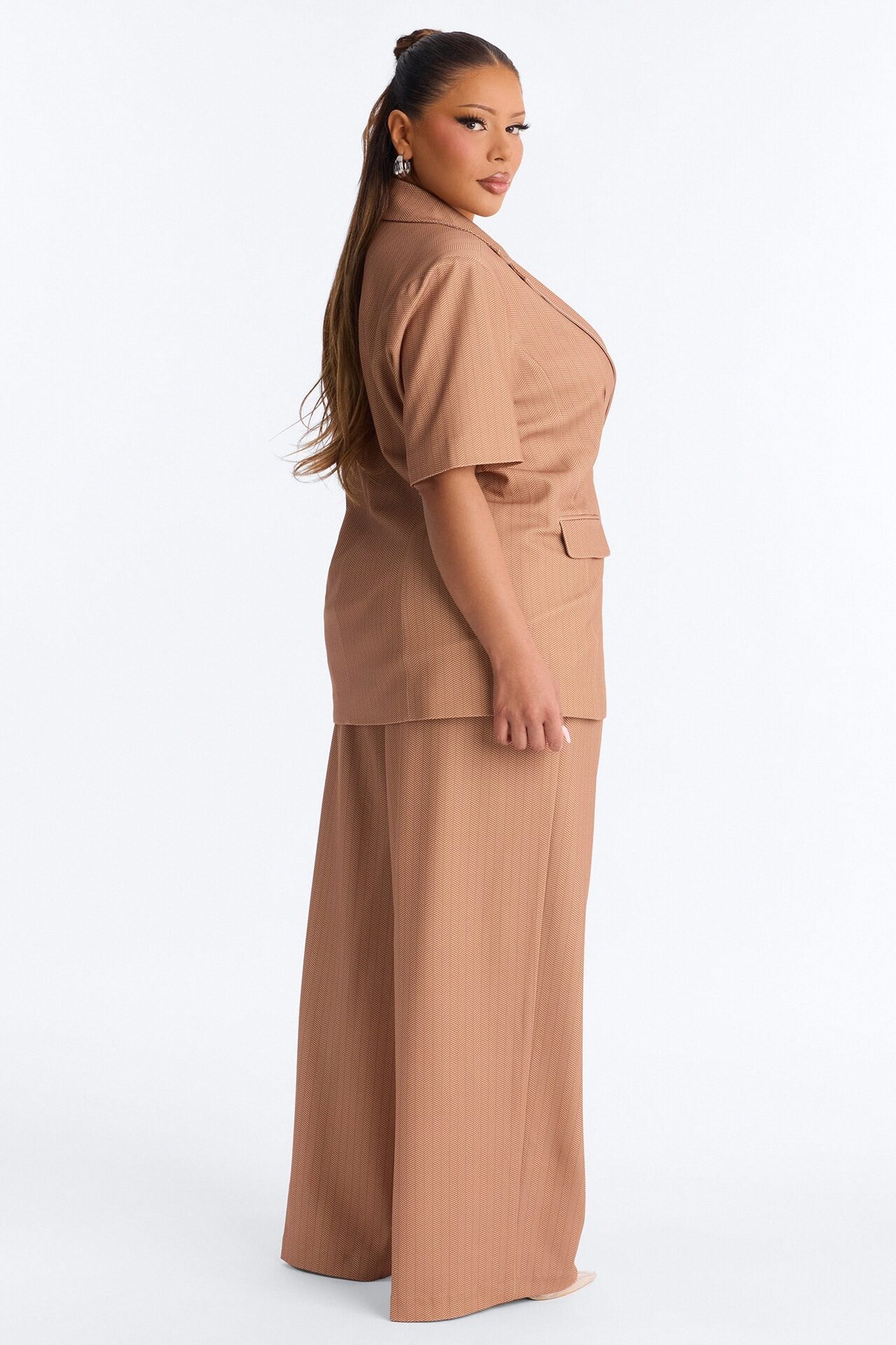 Command The Room Blazer Pant Set - Camel
