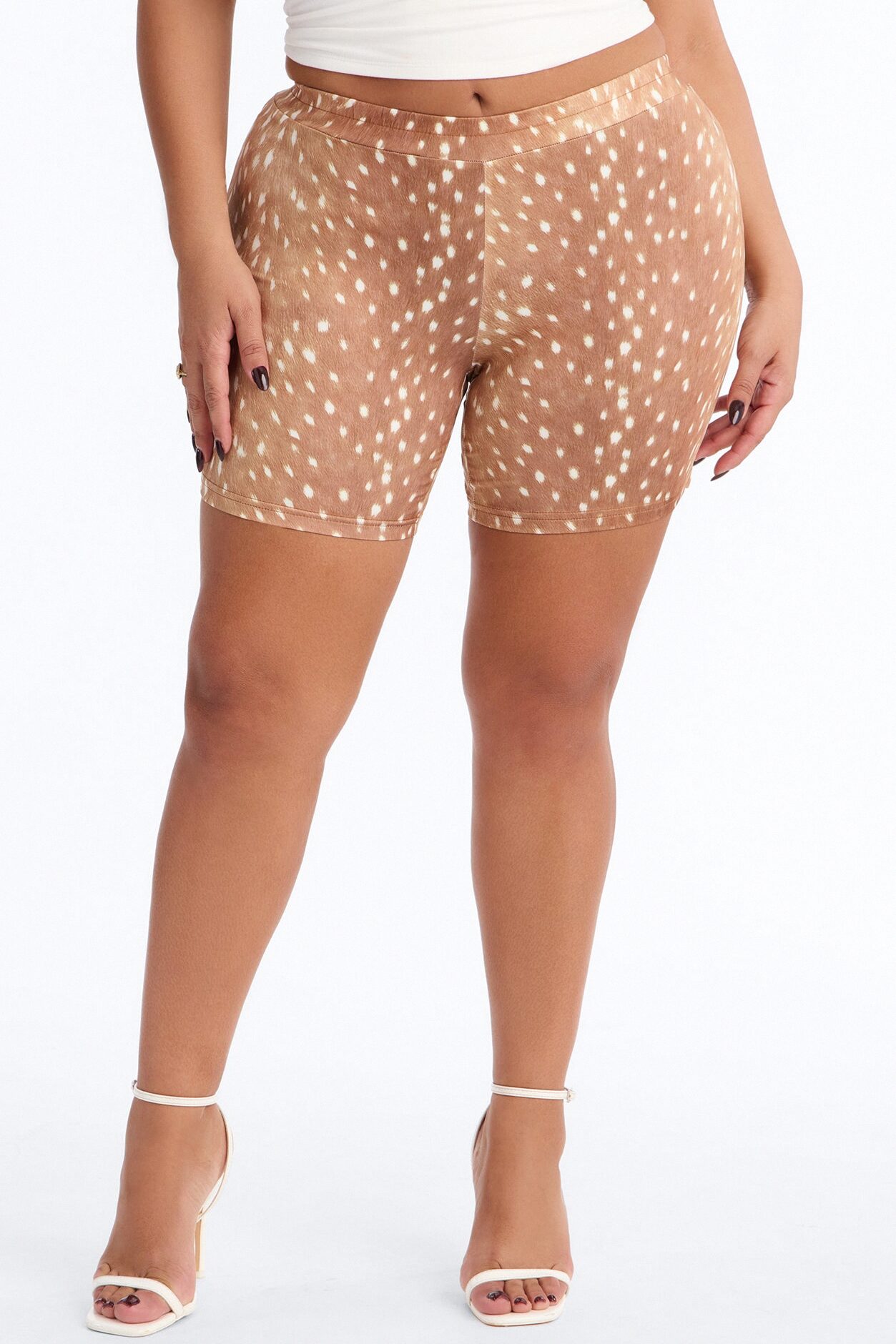 Fauna Biker Short - Brown/combo