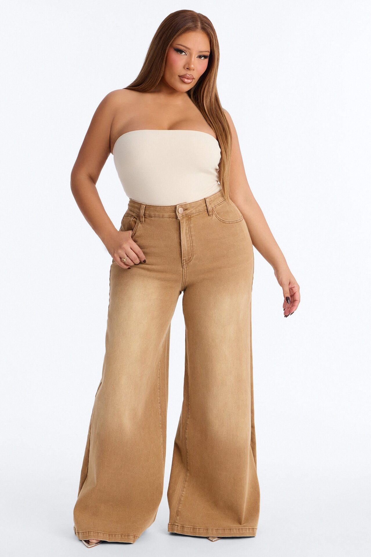 Demi Double Lined Tube Bodysuit - Stone