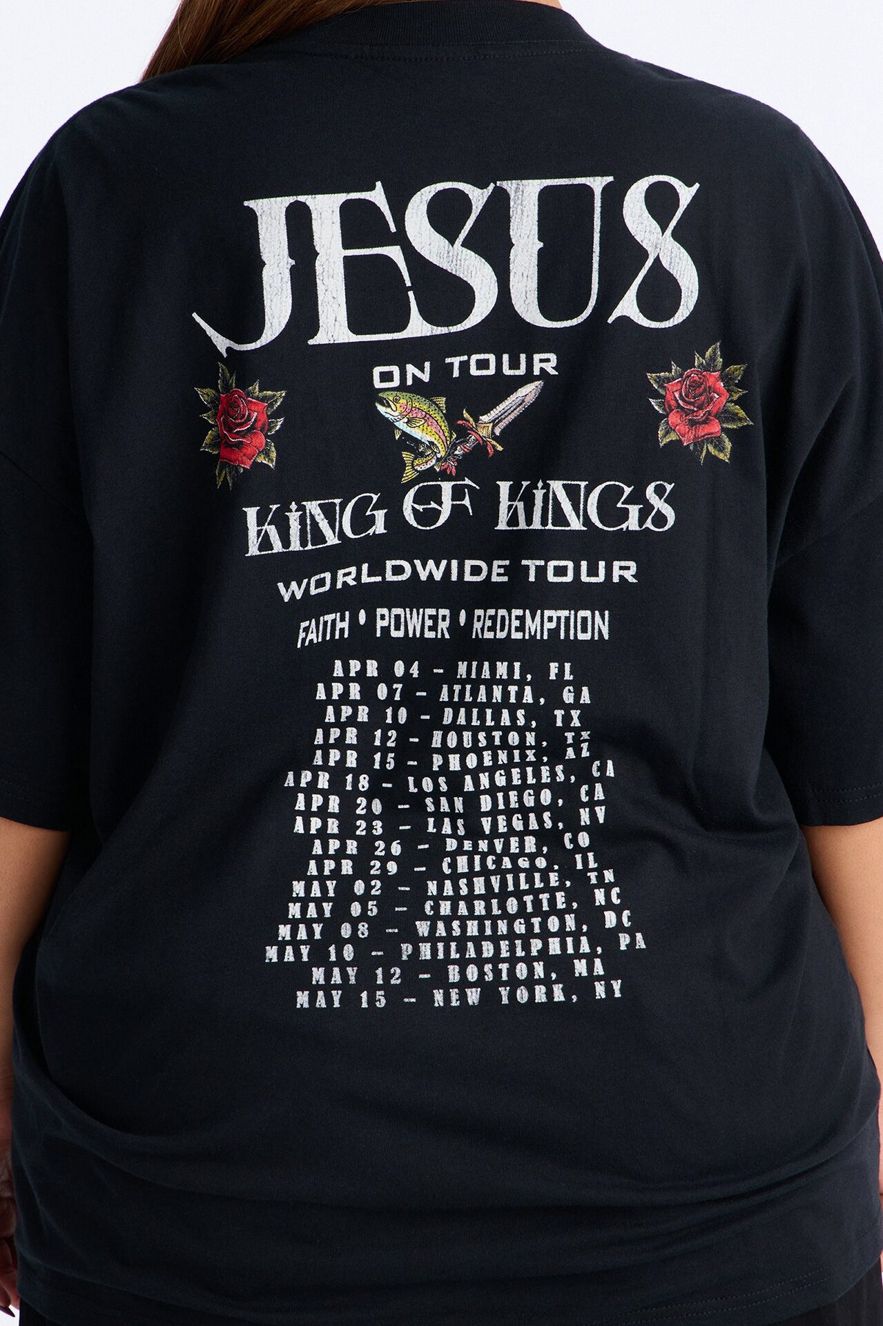 Jesus Worldwide Tour T-Shirt - Black