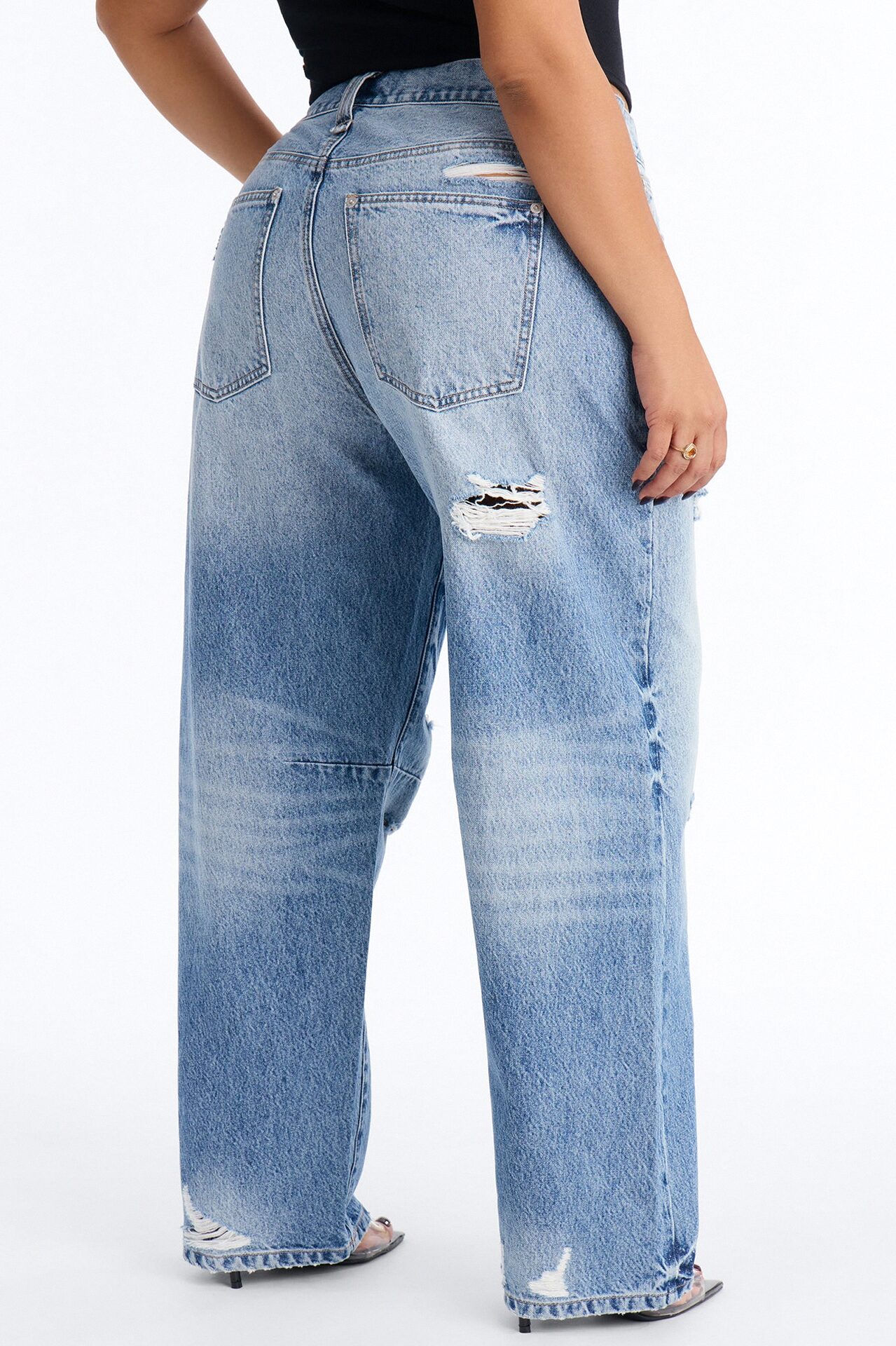 Barcelona Ripped Jeans - Medium Wash