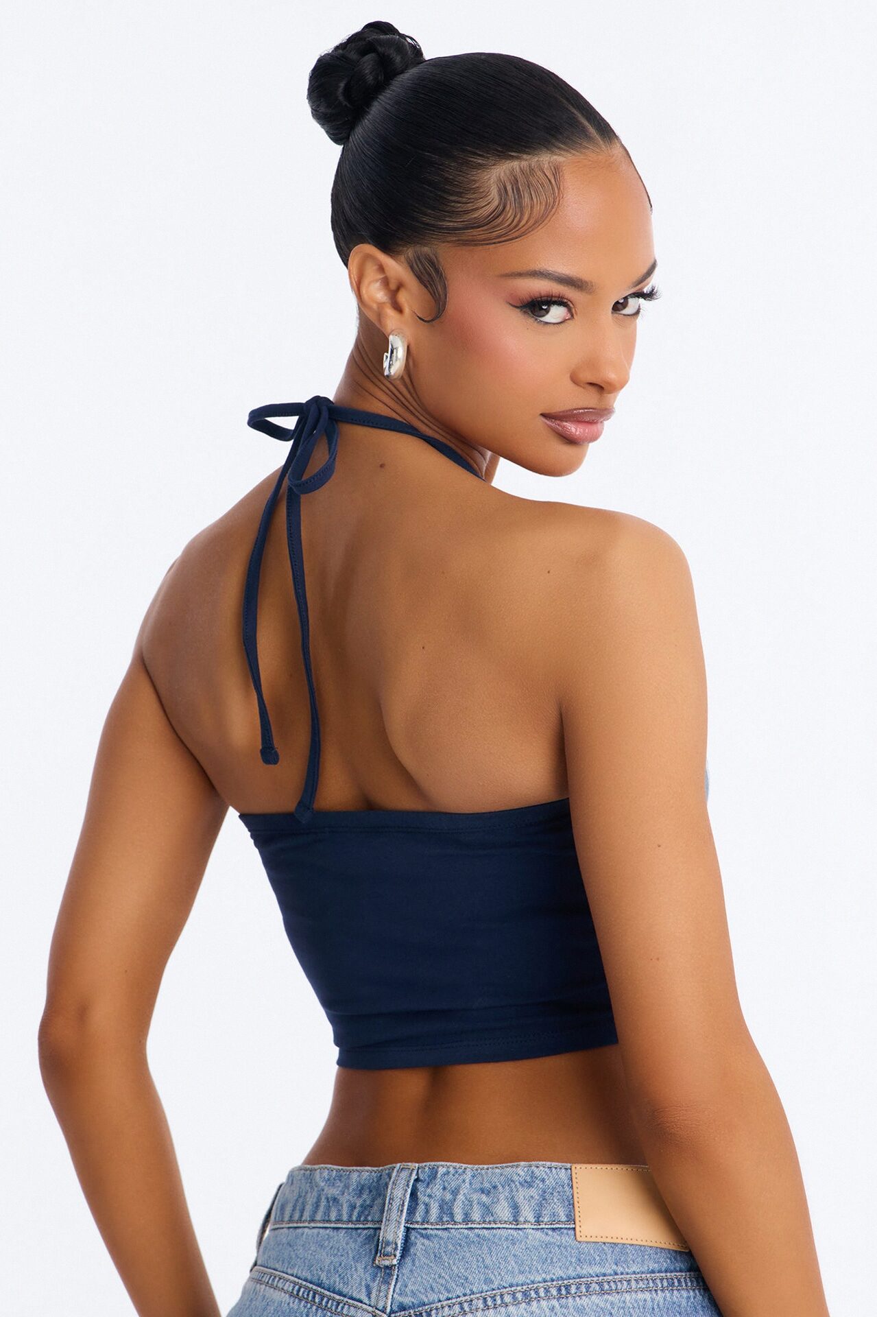 Von Dutch Americana Halter With Patch - Navy